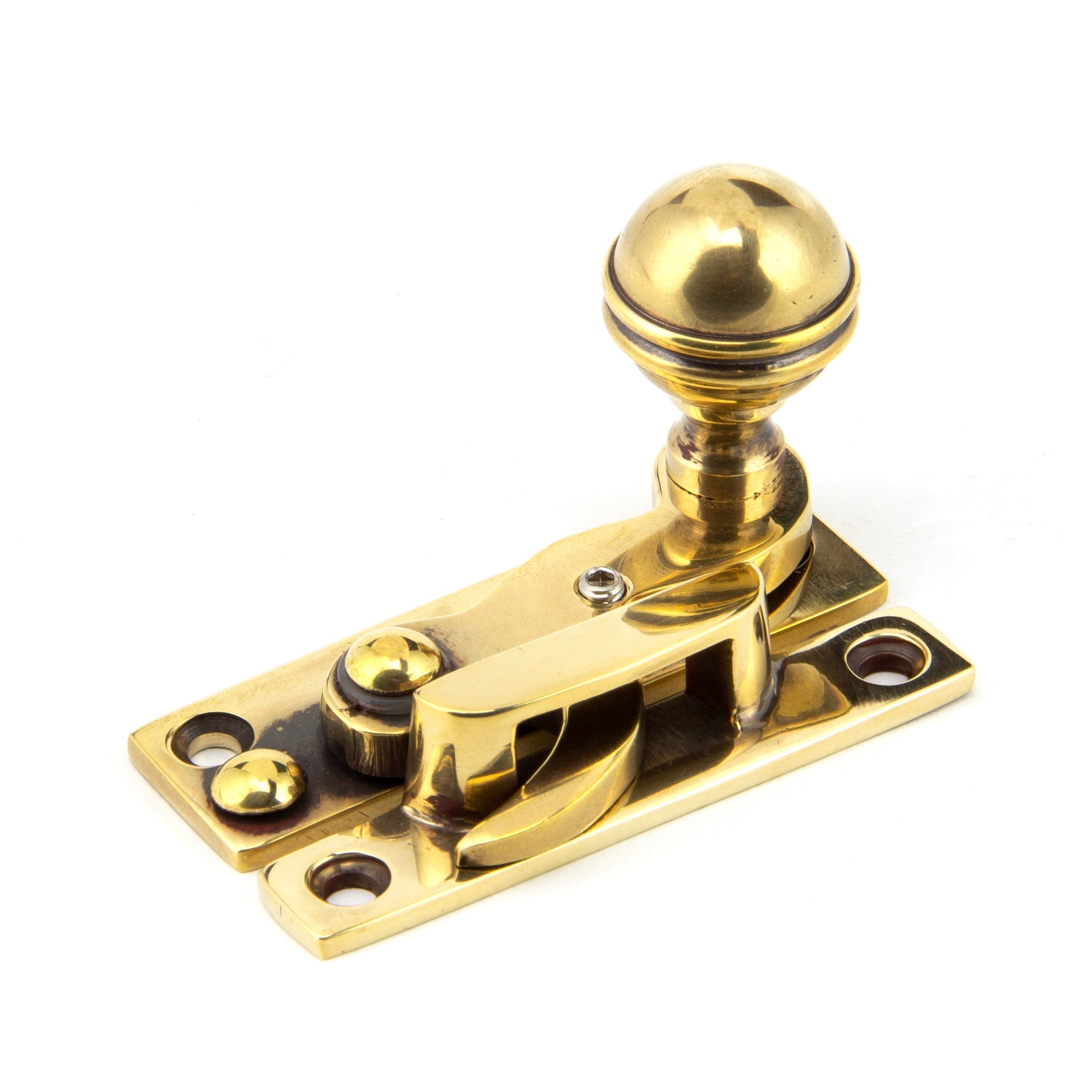Aged Brass Prestbury Sash Hook Fastener | From The Anvil-Sash Hook Fasteners-Yester Home