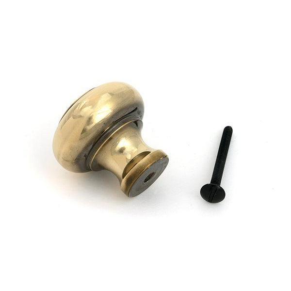 Aged Brass Regency Cabinet Knob - Large - Cabinet Knobs - From The Anvil - Yester Home