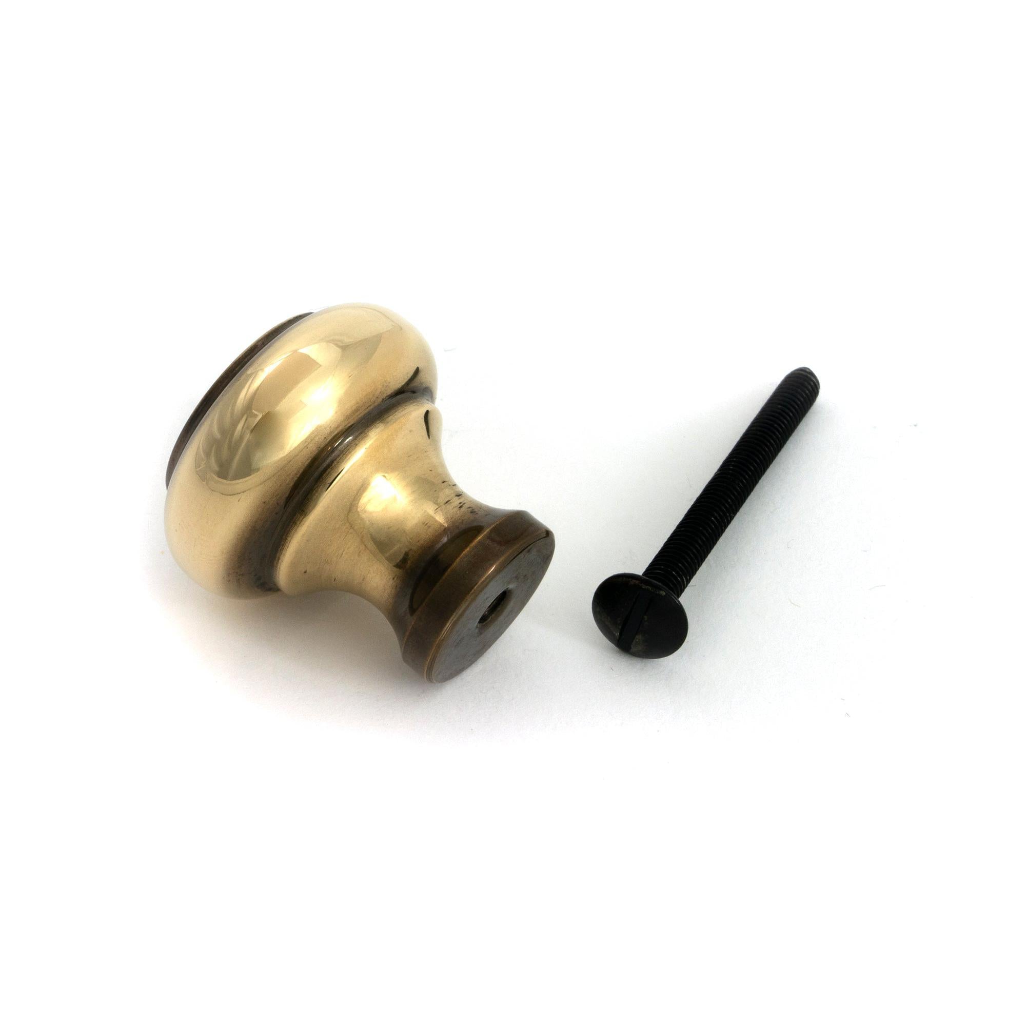 Aged Brass Regency Cabinet Knob - Small - Cabinet Knobs - From The Anvil - Yester Home