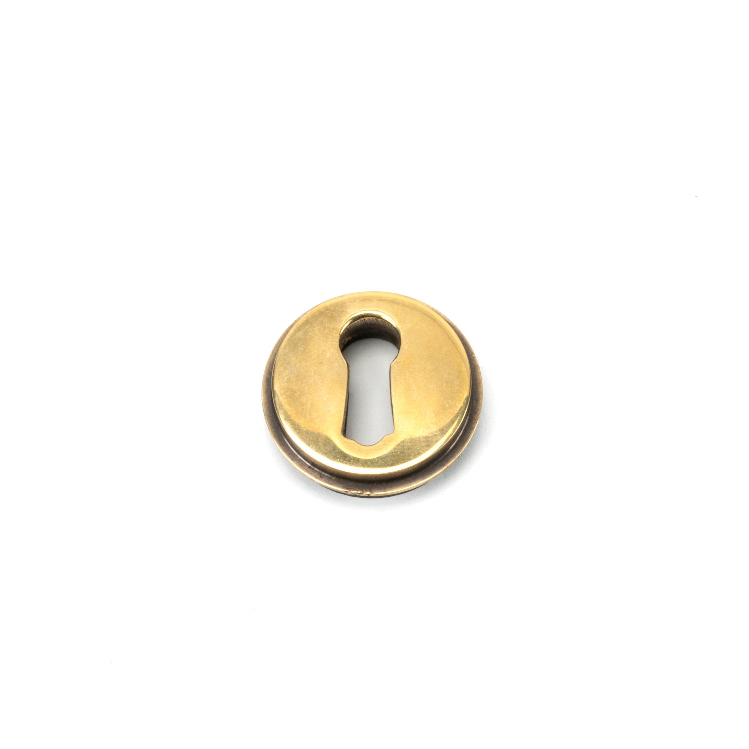 Aged Brass Round Escutcheon (Beehive) | From The Anvil-Escutcheons-Yester Home