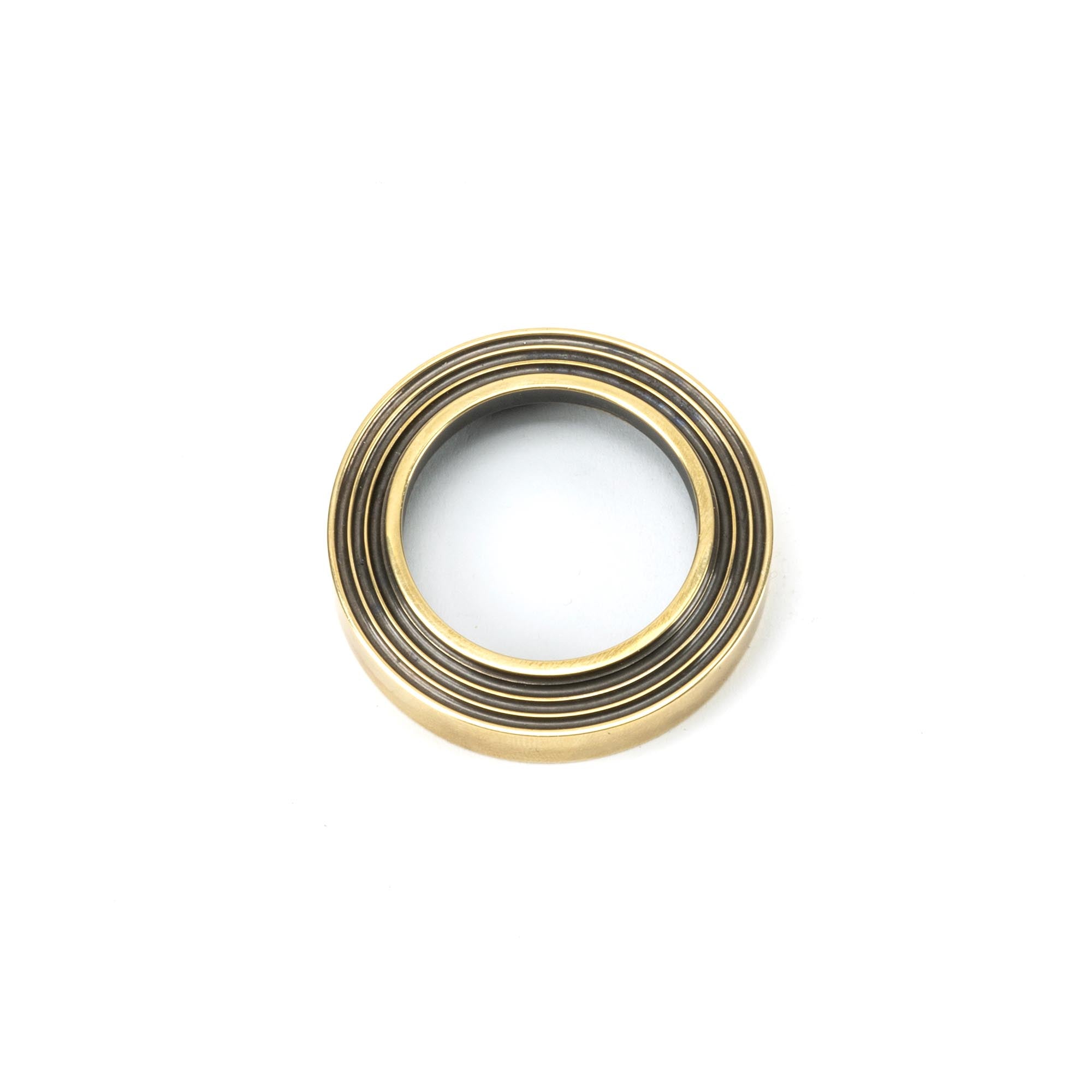 Aged Brass Round Escutcheon (Beehive) | From The Anvil - Escutcheons - From The Anvil - Yester Home