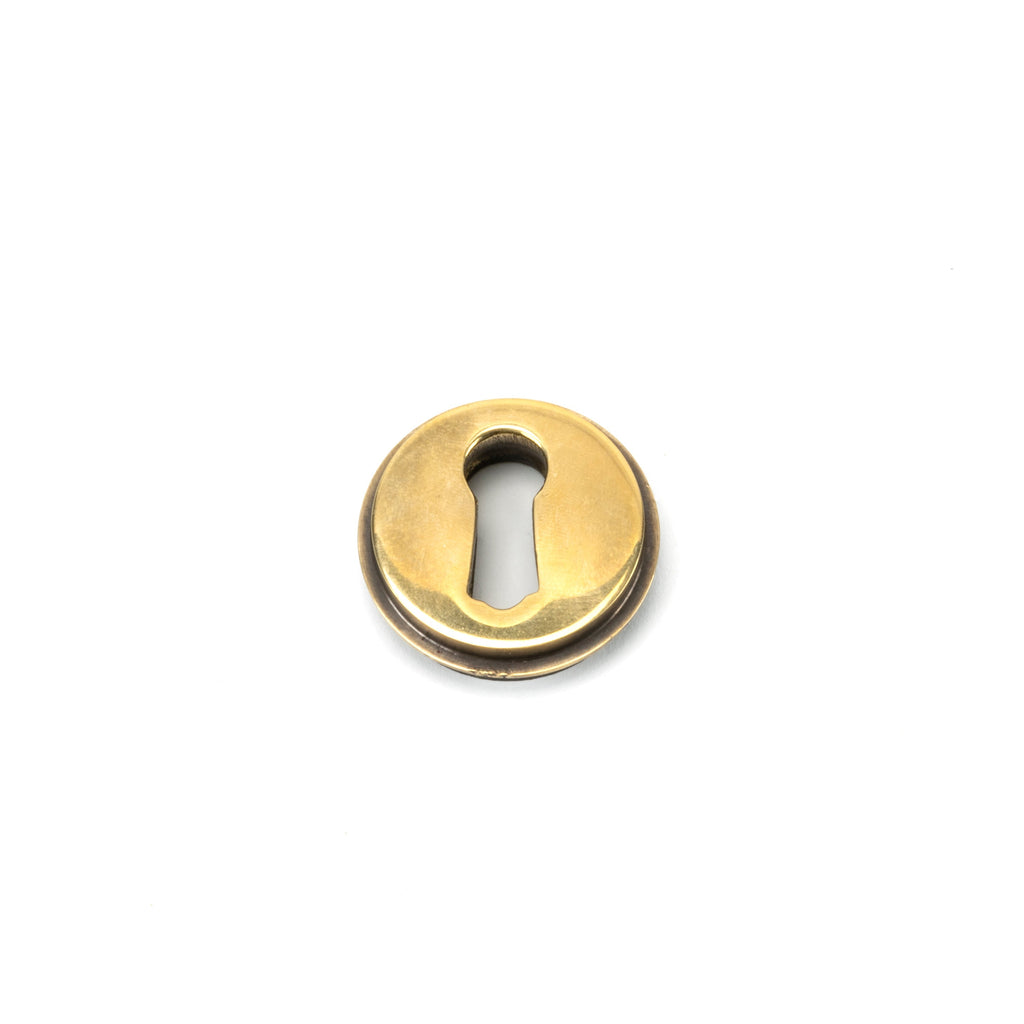 Aged Brass Round Escutcheon (Square) | From The Anvil-Escutcheons-Yester Home