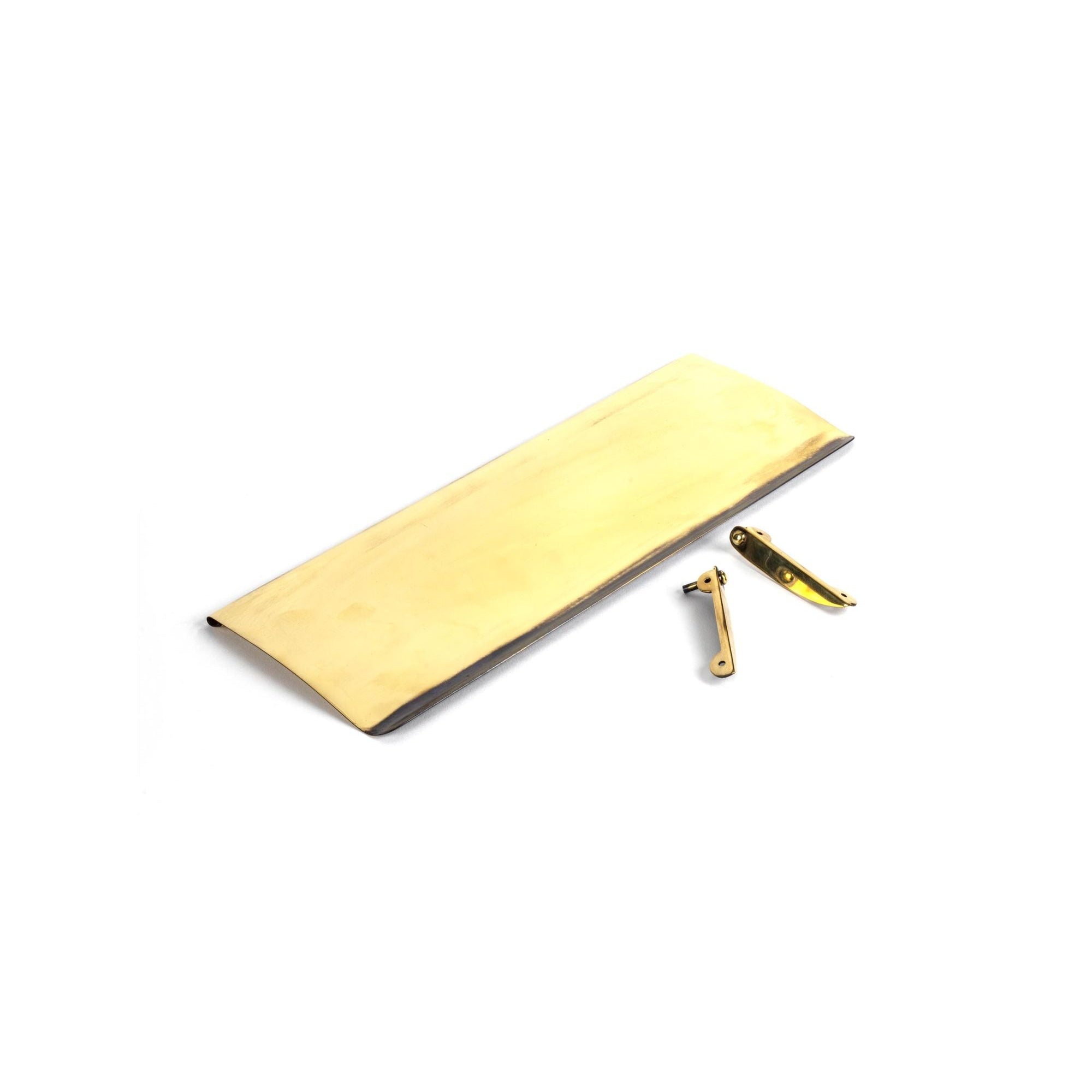 Aged Brass Small Letter Plate Cover | From The Anvil-Letter Plate Covers-Yester Home