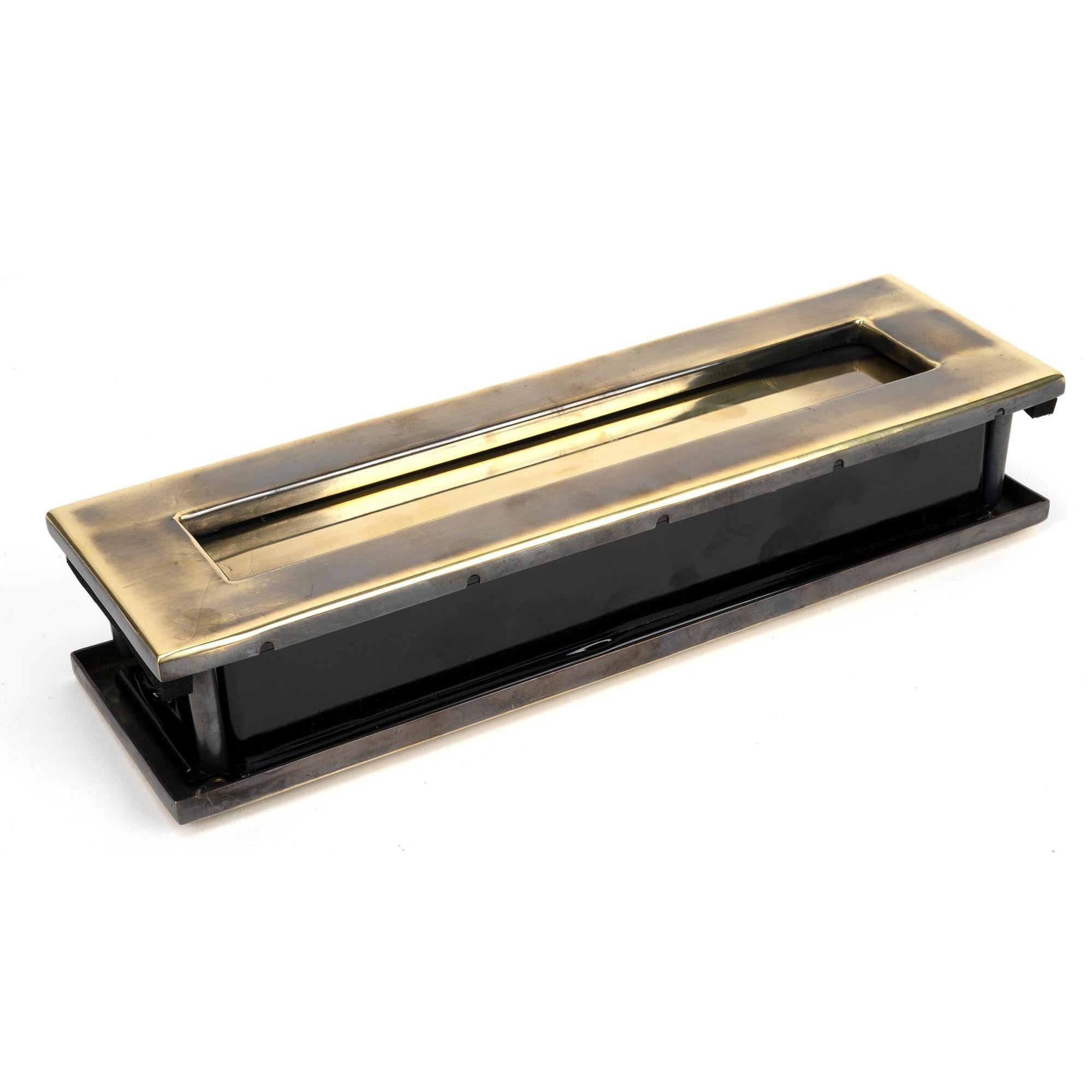 Aged Brass Traditional Letterbox | From The Anvil - Letterbox - From The Anvil - Yester Home
