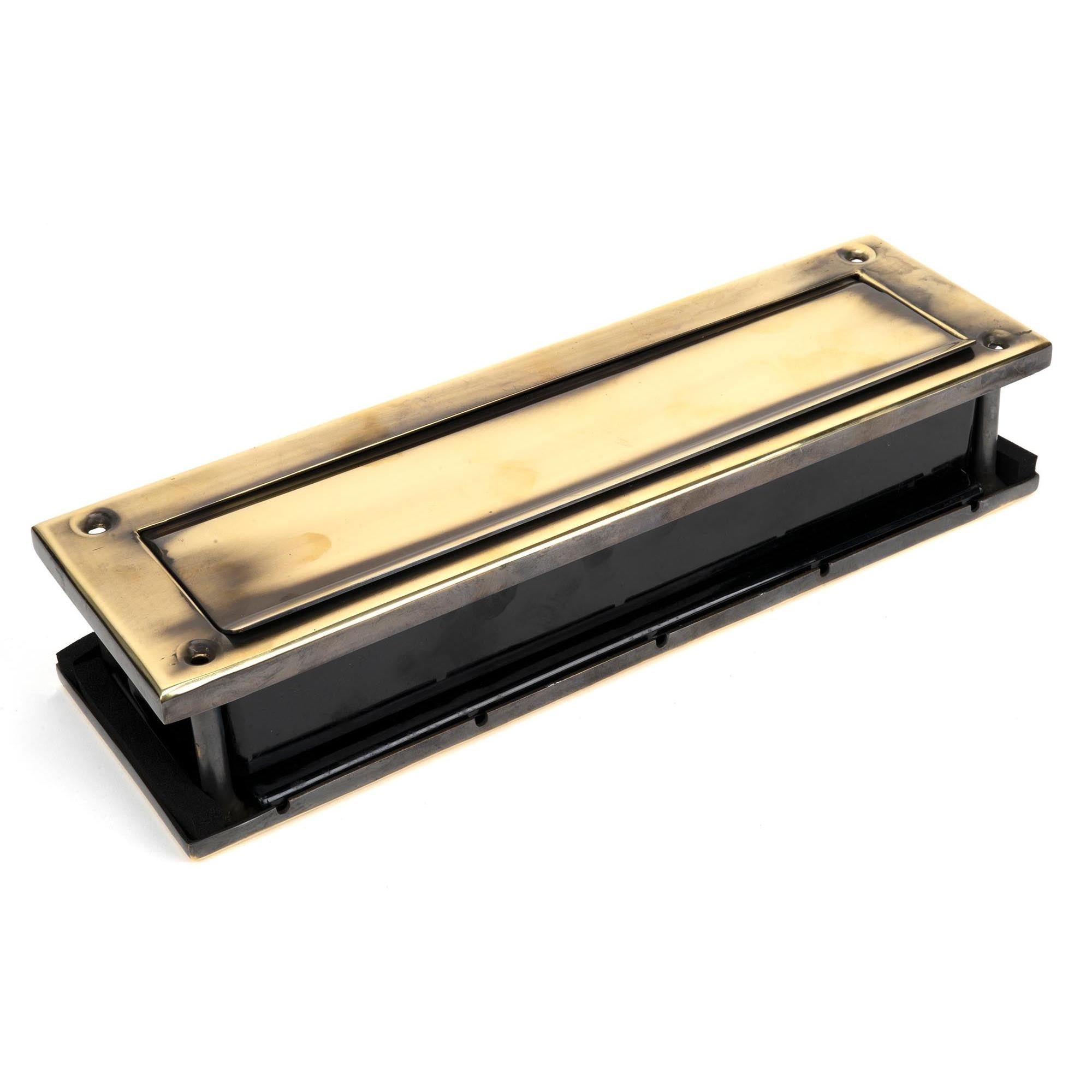 Aged Brass Traditional Letterbox | From The Anvil - Letterbox - From The Anvil - Yester Home