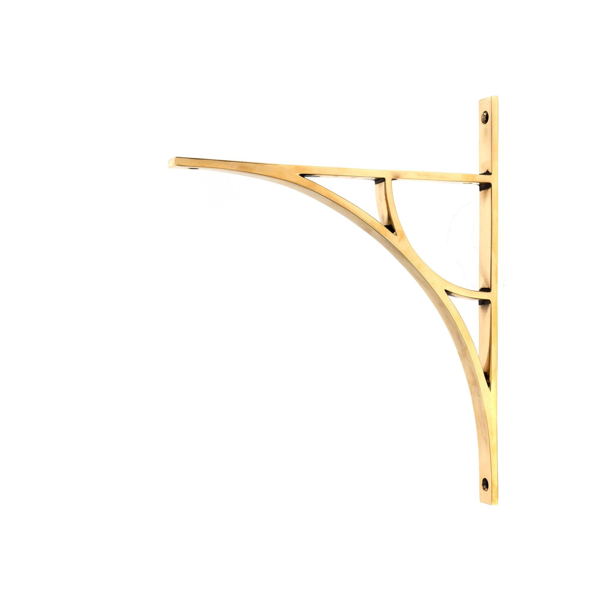 Aged Brass Tyne Shelf Bracket (314mm x 250mm) | From The Anvil - Shelf Brackets - From The Anvil - Yester Home