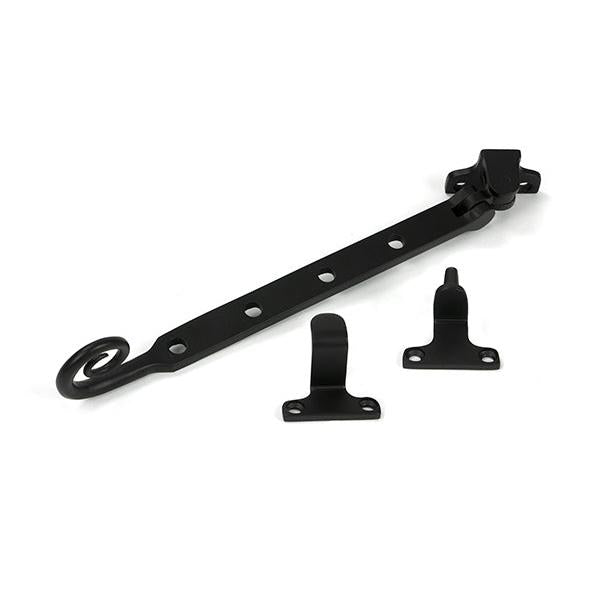 Aged Bronze 10" Monkeytail Stay (Steel Window) - Stays - From The Anvil - Yester Home