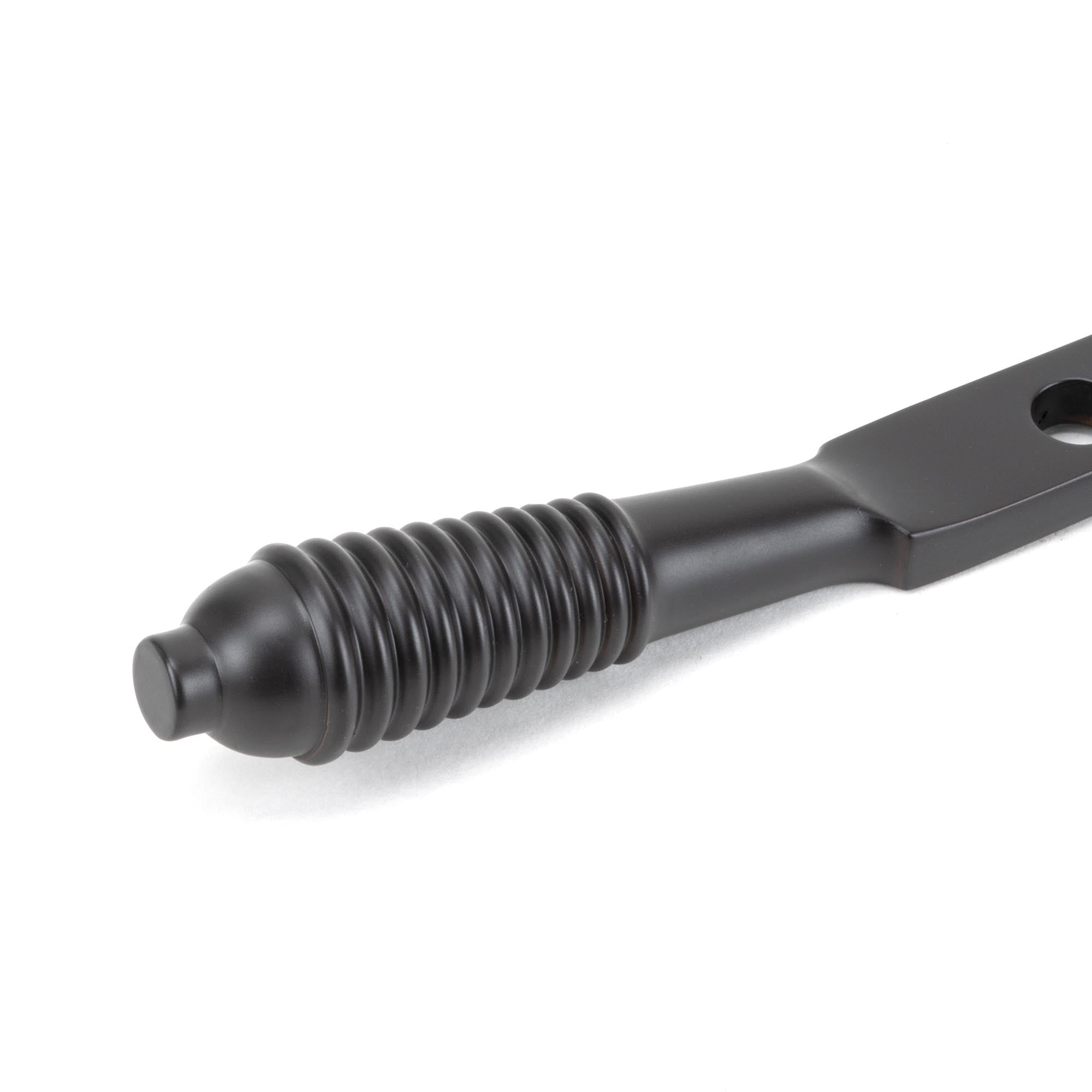 Aged Bronze 10" Reeded Stay | From The Anvil - Stays - From The Anvil - Yester Home