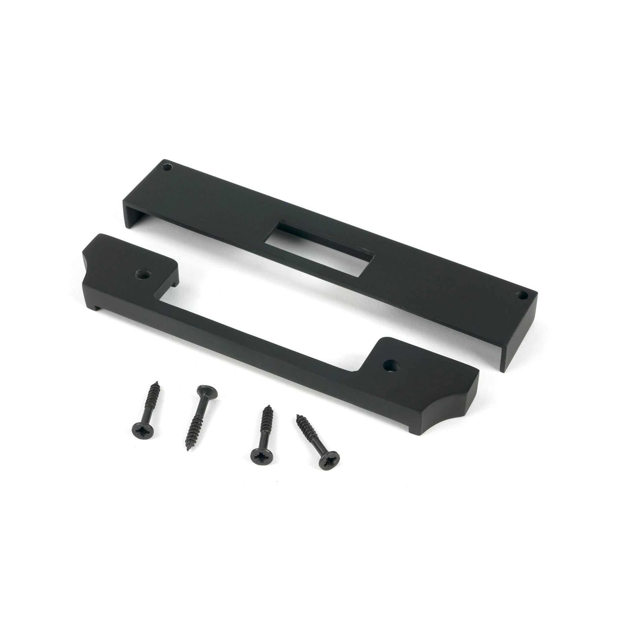 Aged Bronze ½" Rebate Kit for Euro Dead Lock - Deadlocks & Deadbolts - From The Anvil - Yester Home