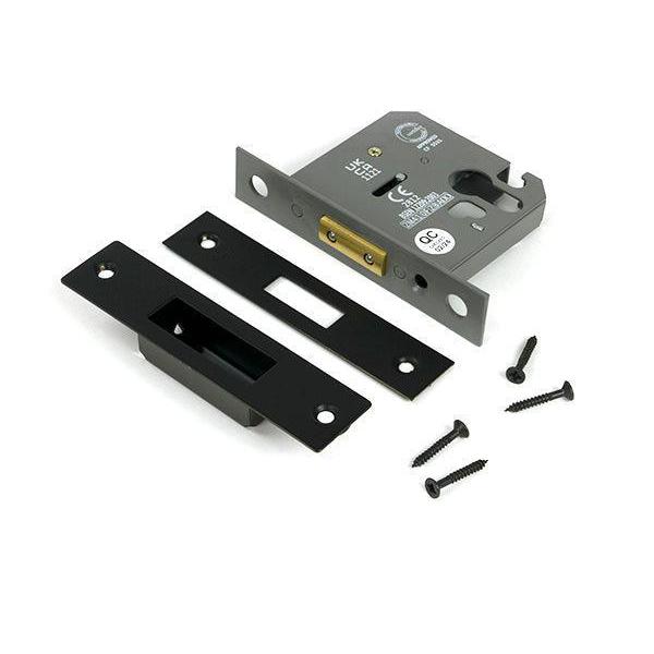 Aged Bronze 3" Euro Profile Dead Lock - Deadlocks & Deadbolts - From The Anvil - Yester Home