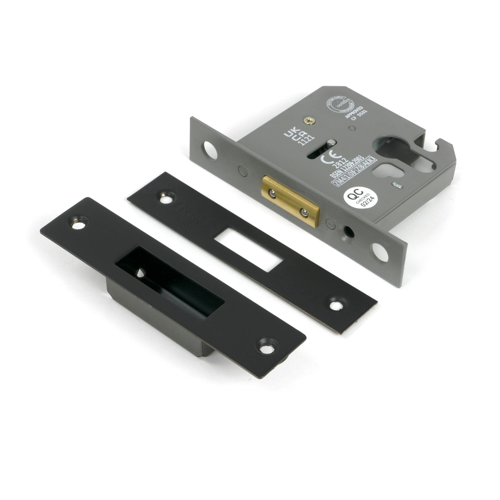 Aged Bronze 3" Euro Profile Dead Lock - Deadlocks & Deadbolts - From The Anvil - Yester Home