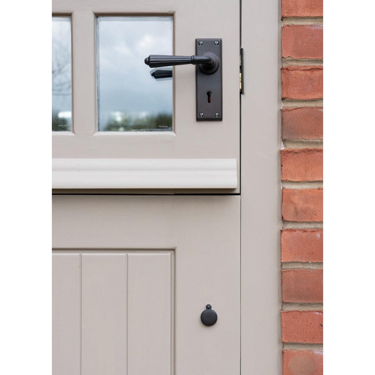 Aged Bronze 30mm Round Escutcheon | From The Anvil-Escutcheons-Yester Home