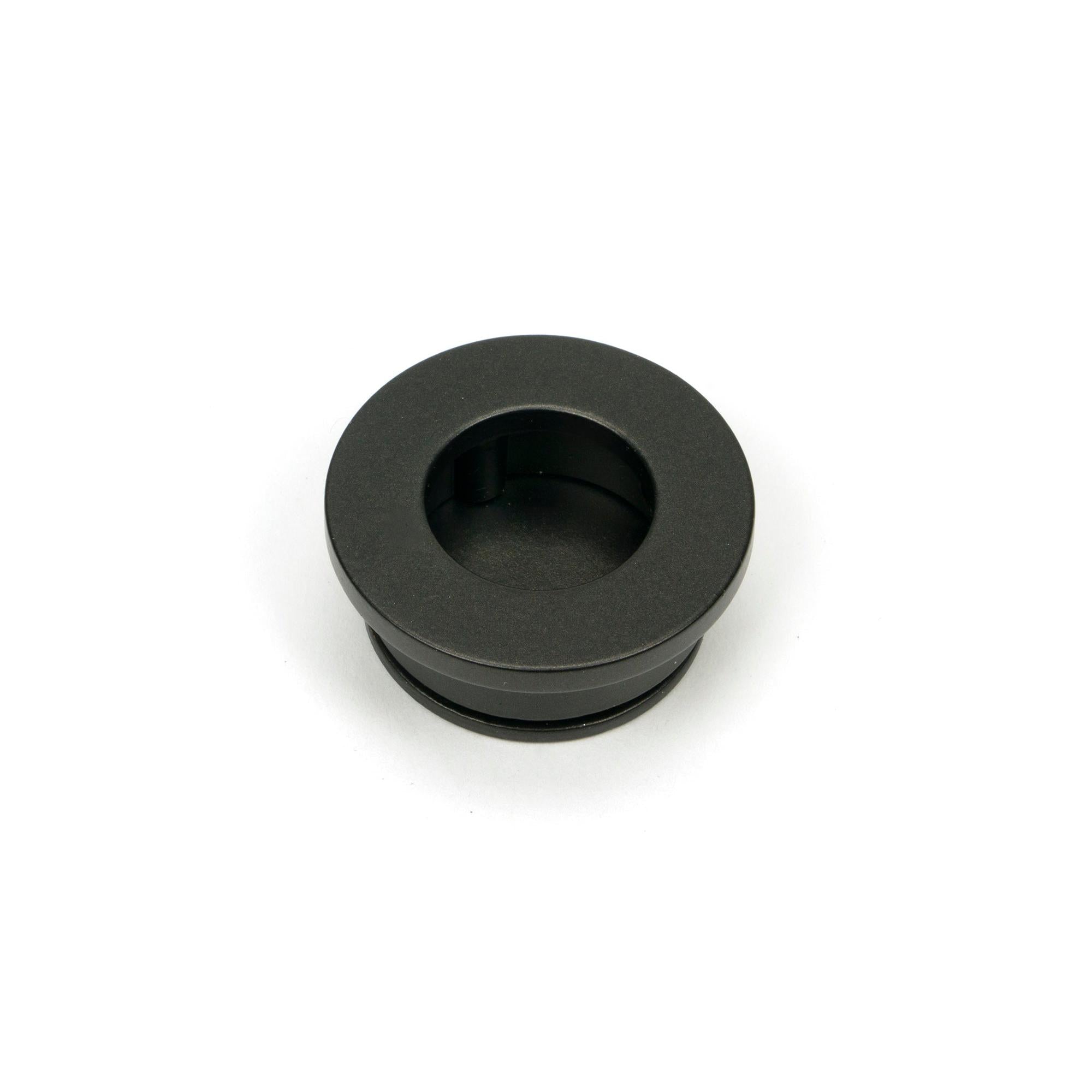 Aged Bronze 34mm Round Finger Edge Pull | From The Anvil - Cabinet Pulls - From The Anvil - Yester Home
