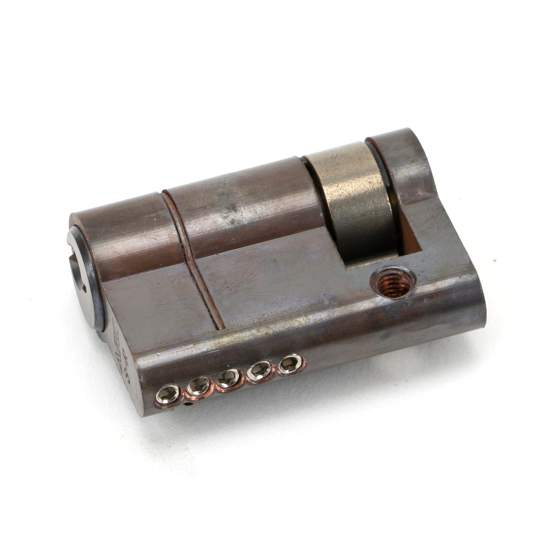 Aged Bronze 35/10 5pin Single Cylinder | From The Anvil-Euro Cylinders-Yester Home