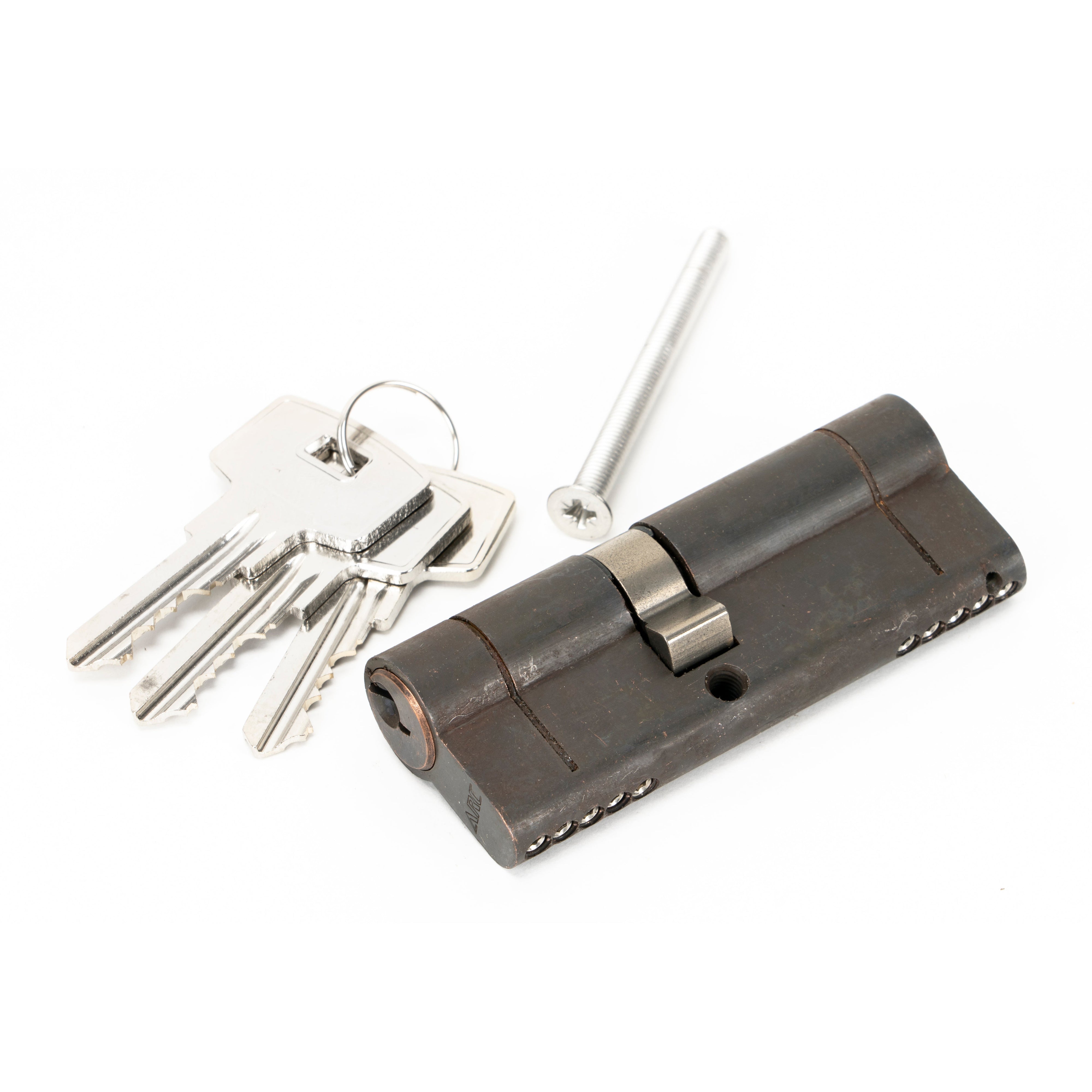 Aged Bronze 35/45 5pin Euro Cylinder KA | From The Anvil-Euro Cylinders-Yester Home