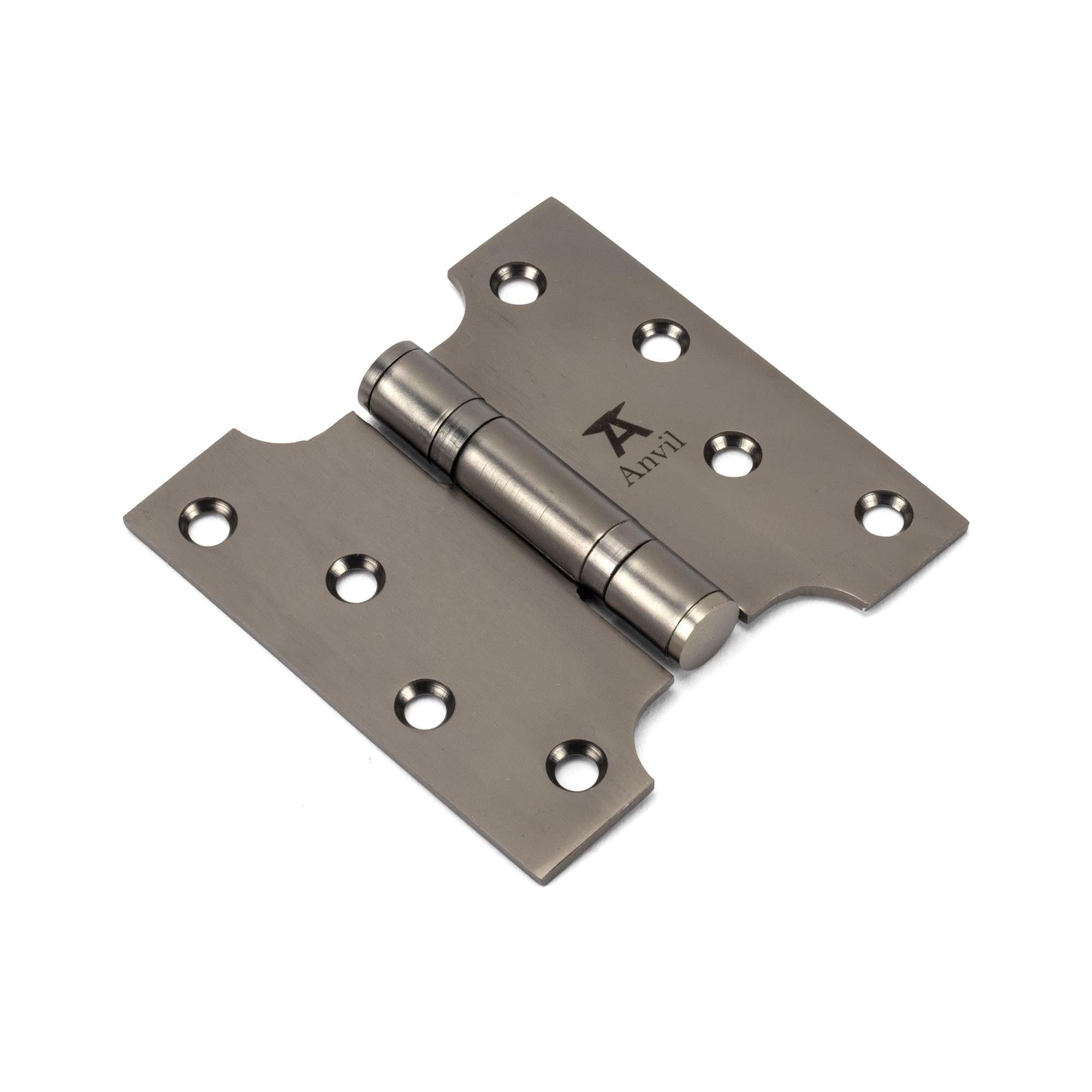 Aged Bronze 4" x 2" x 4" Parliament Hinge (pair) ss | From The Anvil - Parliament Hinges - From The Anvil - Yester Home