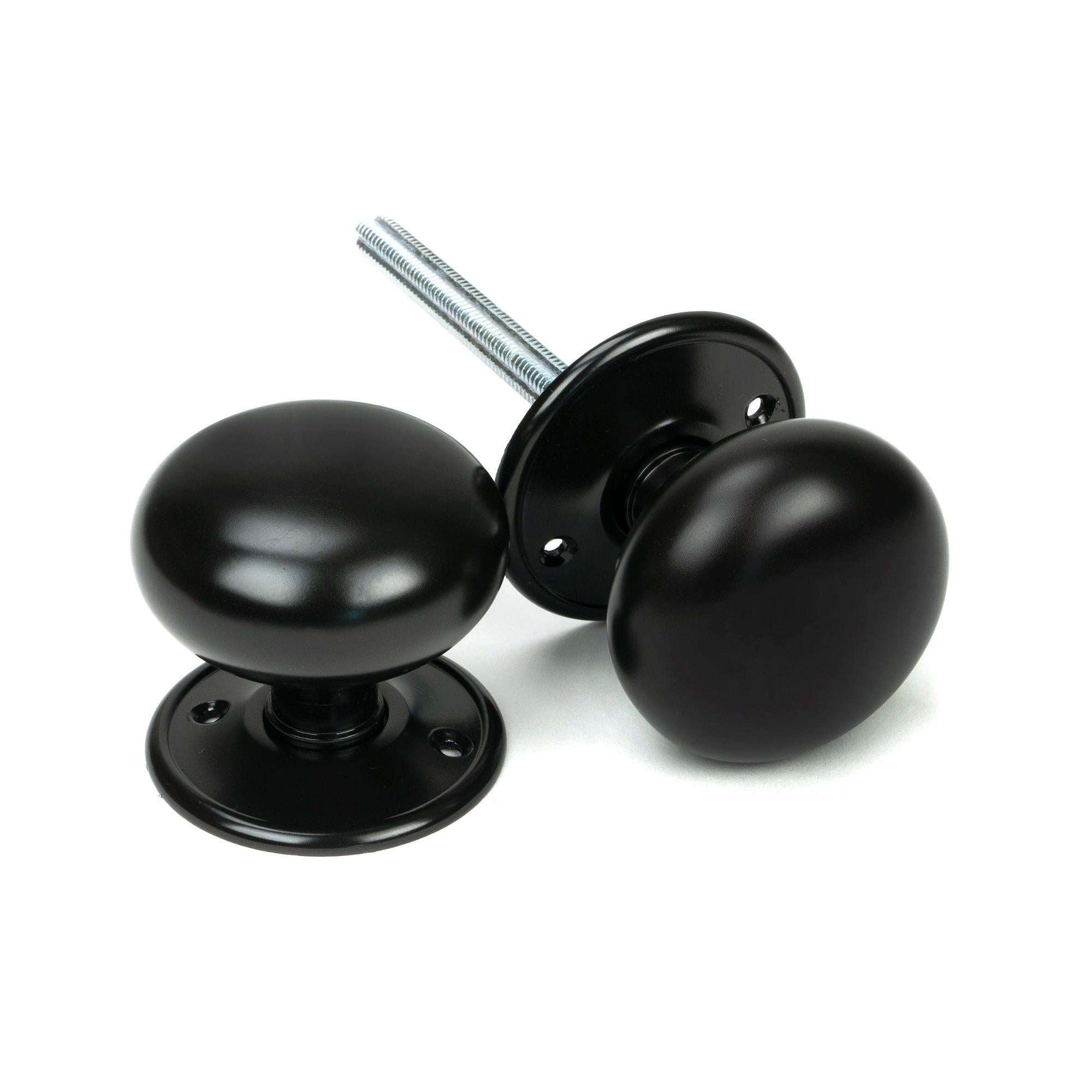 Aged Bronze 57mm Mushroom Mortice/Rim Knob Set | From The Anvil - Mortice Knobs - From The Anvil - Yester Home