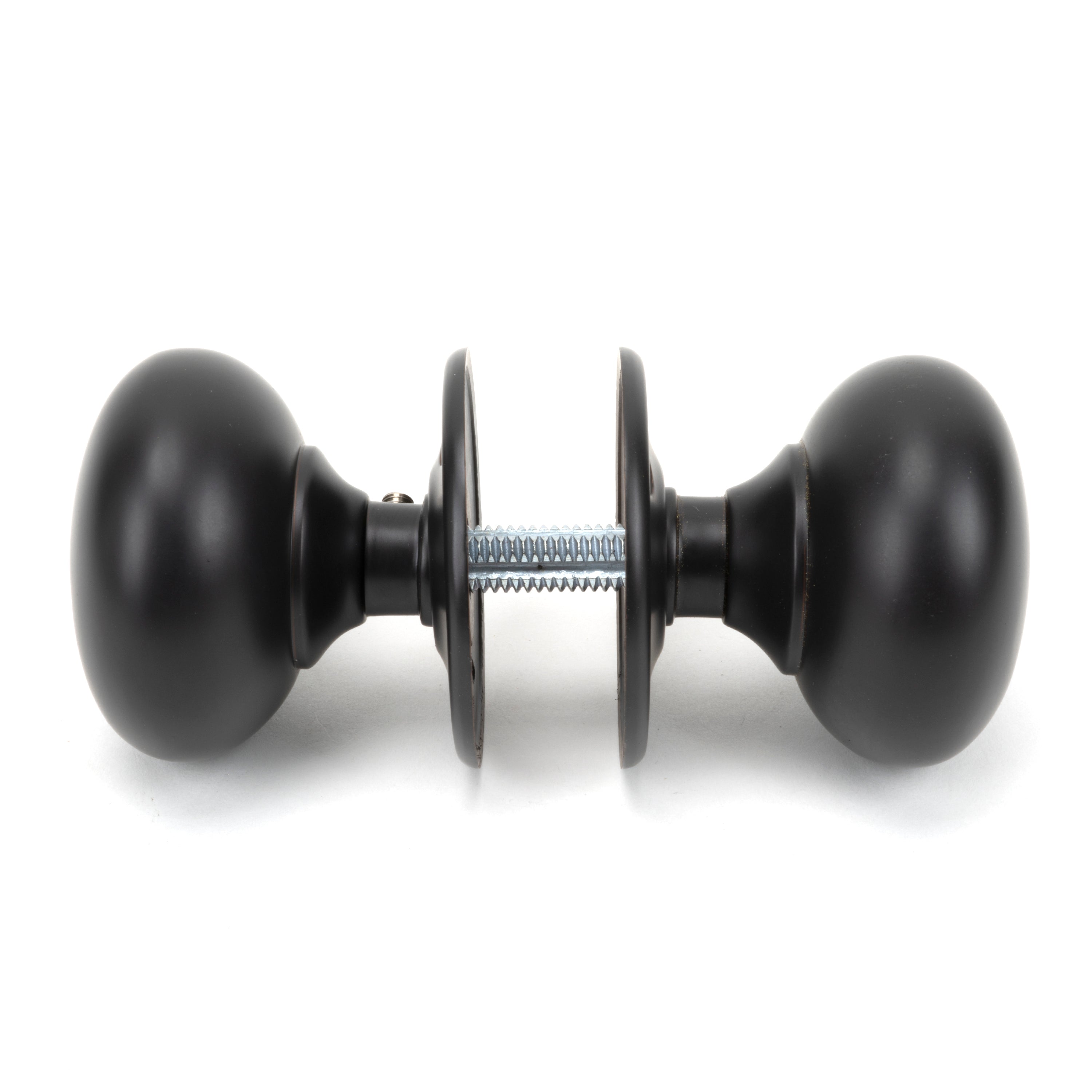 Aged Bronze 57mm Mushroom Mortice/Rim Knob Set | From The Anvil-Mortice Knobs-Yester Home