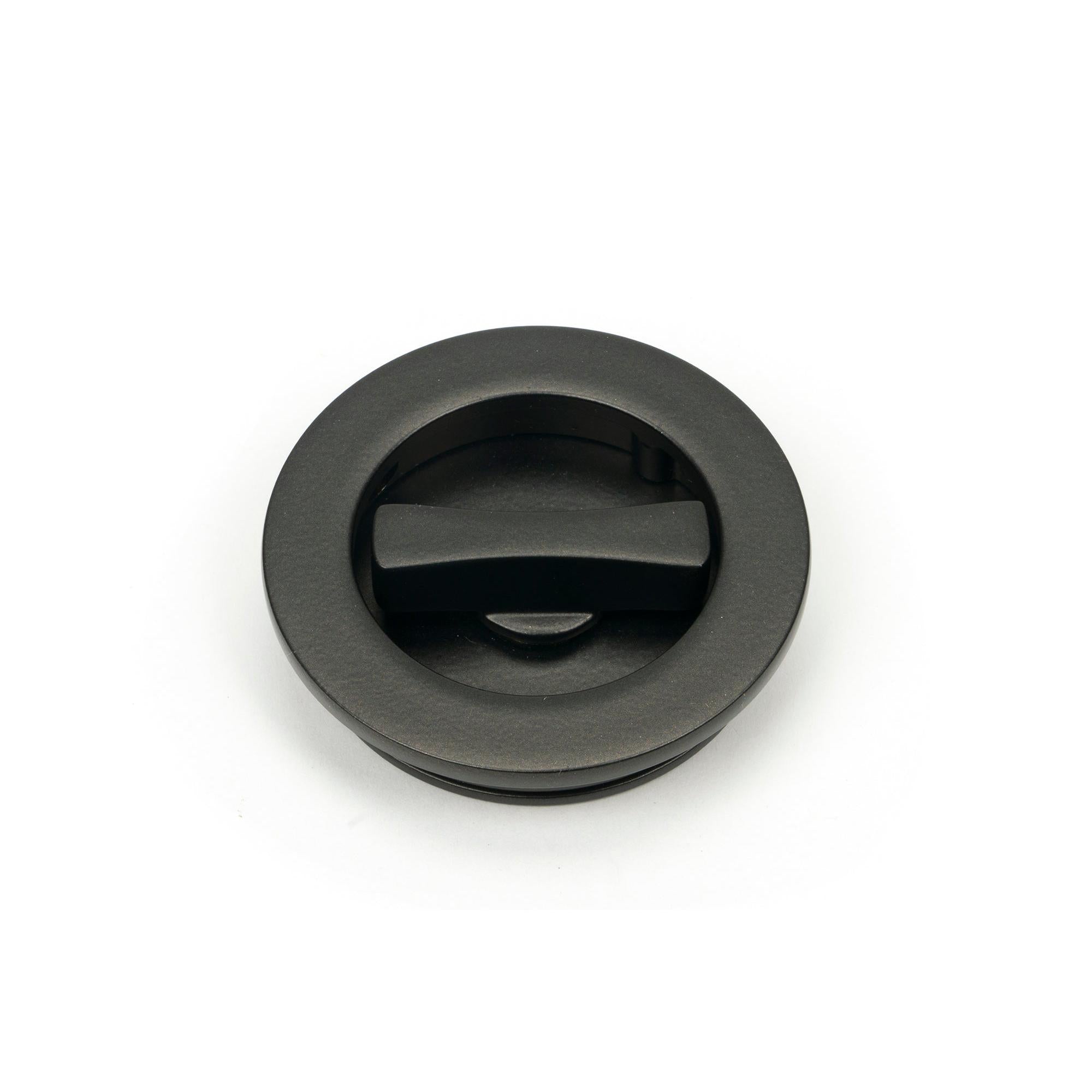 Aged Bronze 60mm Plain Round Pull - Privacy Set | From The Anvil - Cabinet Pulls - From The Anvil - Yester Home