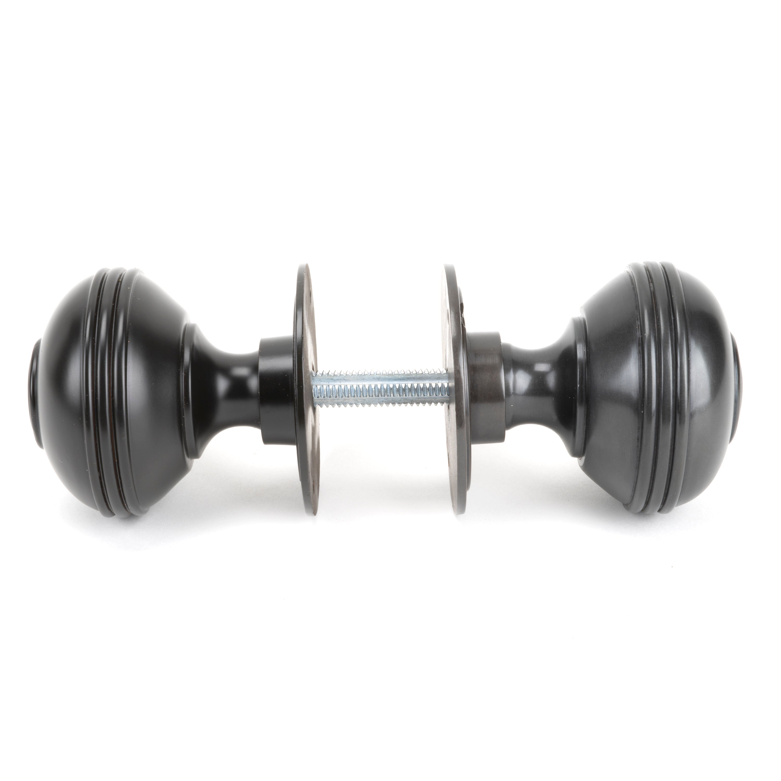 Aged Bronze 63mm Prestbury Mortice/Rim Knob Set | From The Anvil-Mortice Knobs-Yester Home