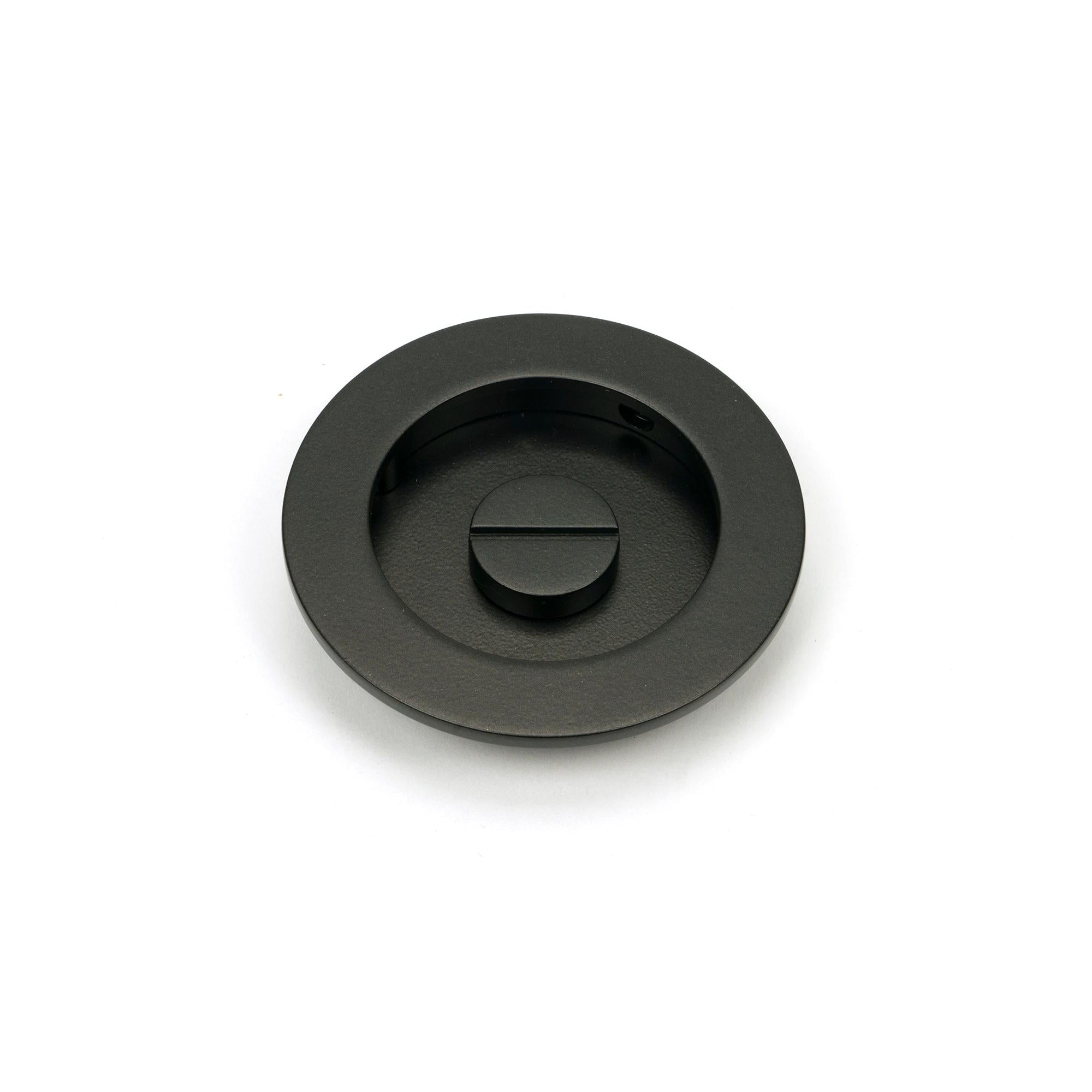 Aged Bronze 75mm Plain Round Pull - Privacy Set | From The Anvil - Cabinet Pulls - From The Anvil - Yester Home