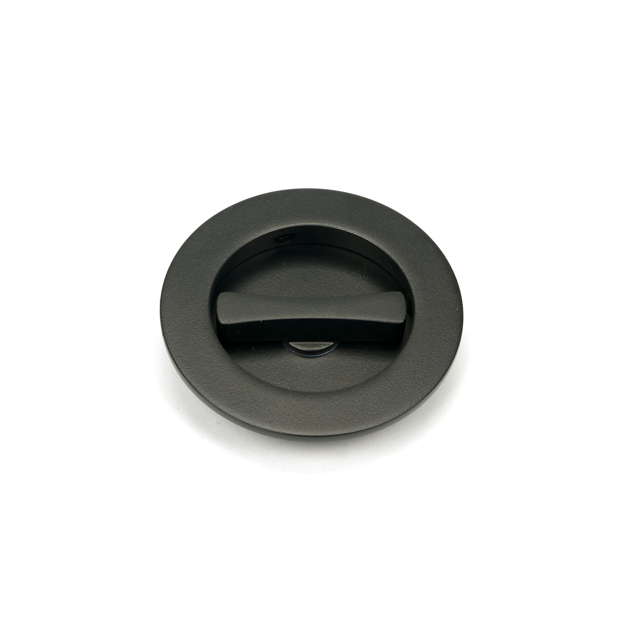 Aged Bronze 75mm Plain Round Pull - Privacy Set | From The Anvil-Cabinet Pulls-Yester Home
