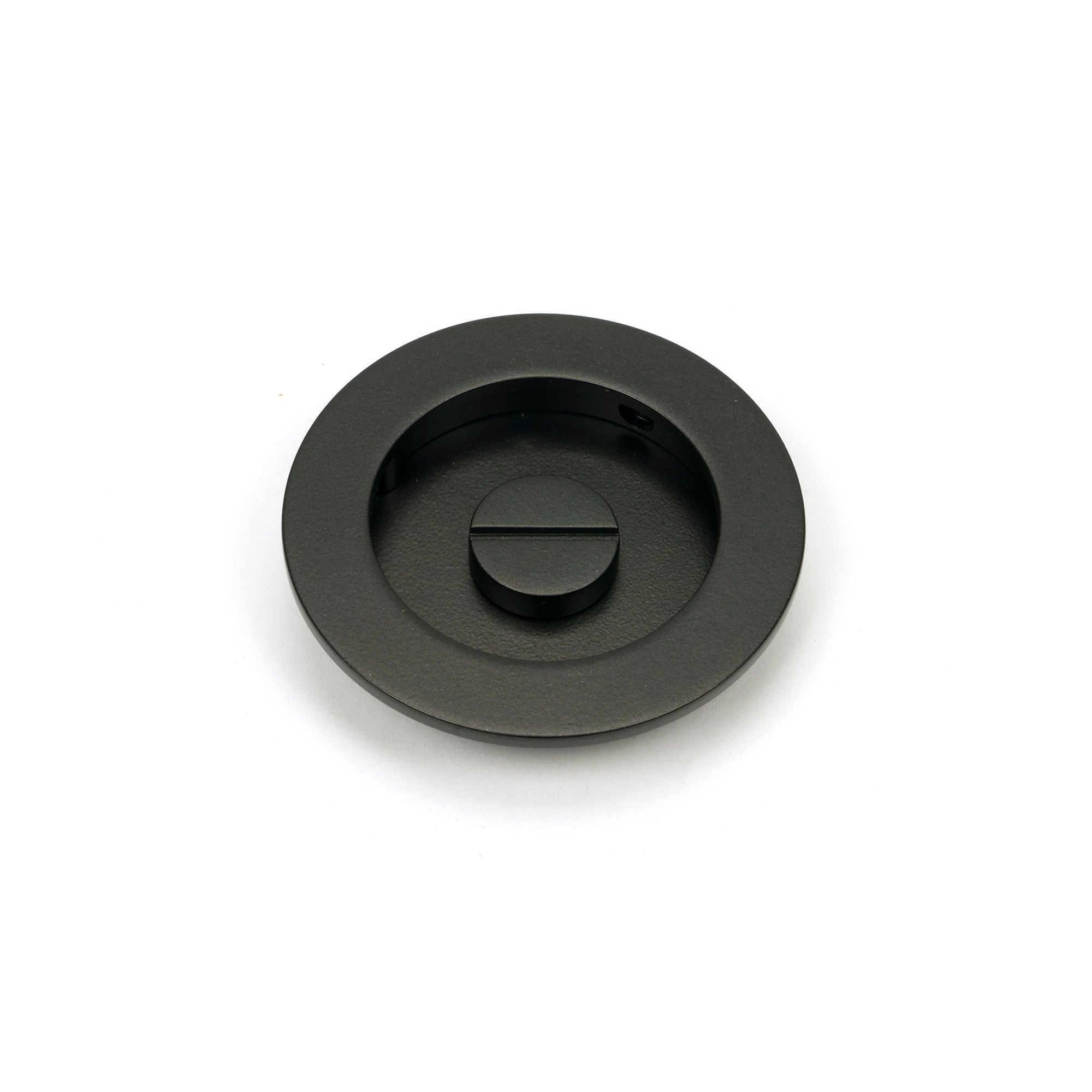 Aged Bronze 75mm Plain Round Pull - Privacy Set | From The Anvil-Cabinet Pulls-Yester Home