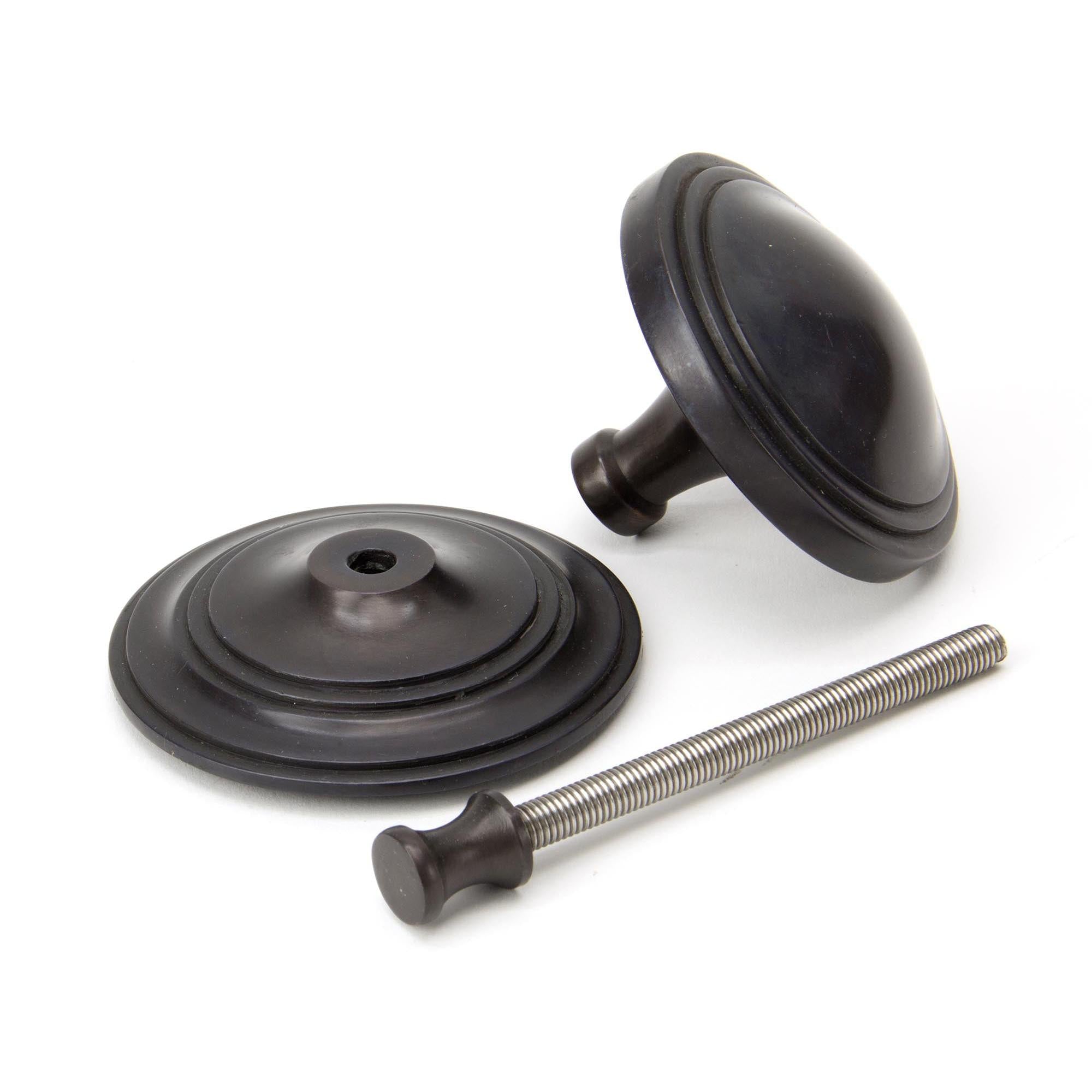 Aged Bronze Art Deco Centre Door Knob | From The Anvil - Centre Door Knobs - From The Anvil - Yester Home