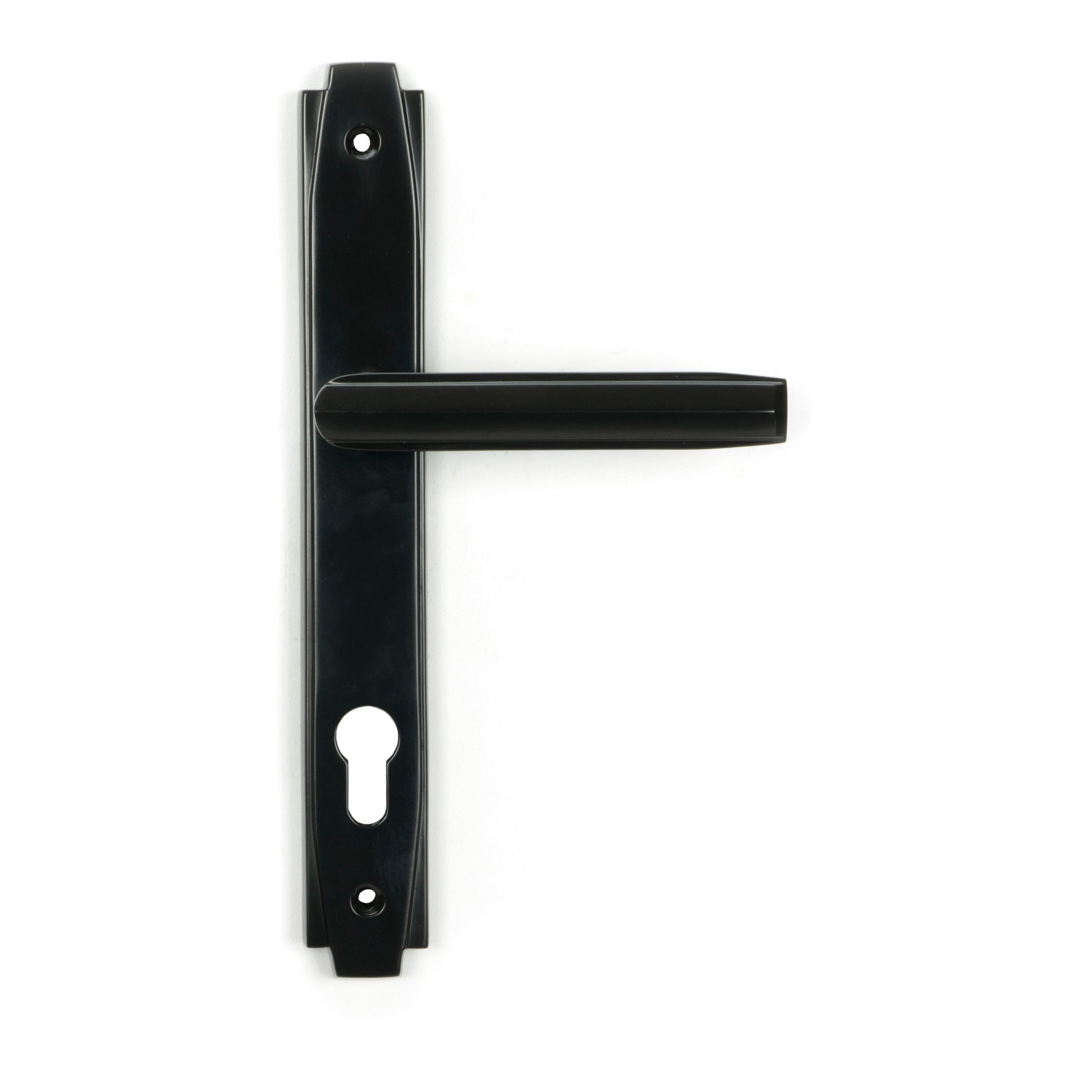 Aged Bronze Art Deco Slimline Lever Espag. Lock Set | From The Anvil - Espagnolette - From The Anvil - Yester Home