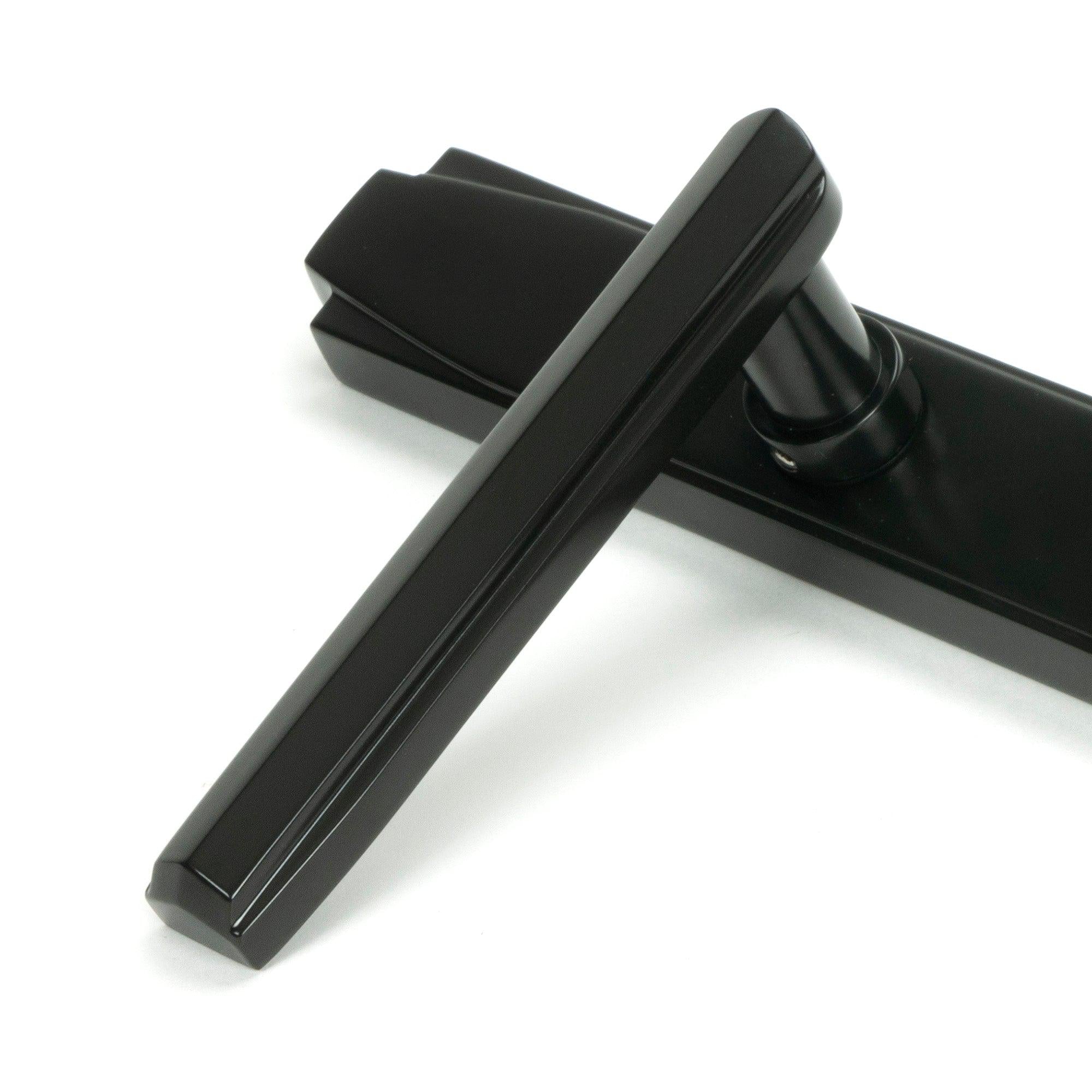 Aged Bronze Art Deco Slimline Lever Espag. Lock Set | From The Anvil - Espagnolette - From The Anvil - Yester Home
