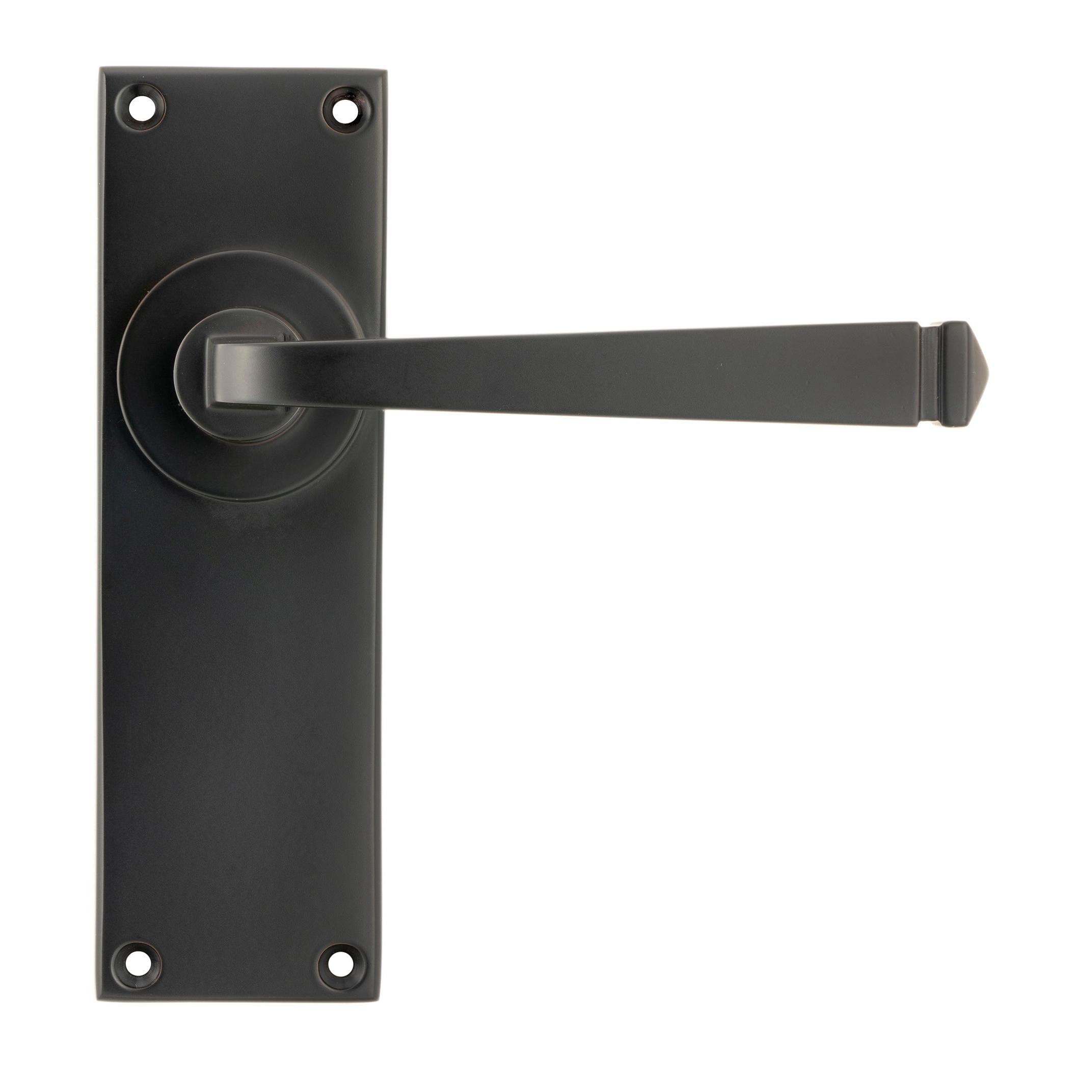 Aged Bronze Avon Lever Latch Set | From The Anvil - Lever Latch - From The Anvil - Yester Home