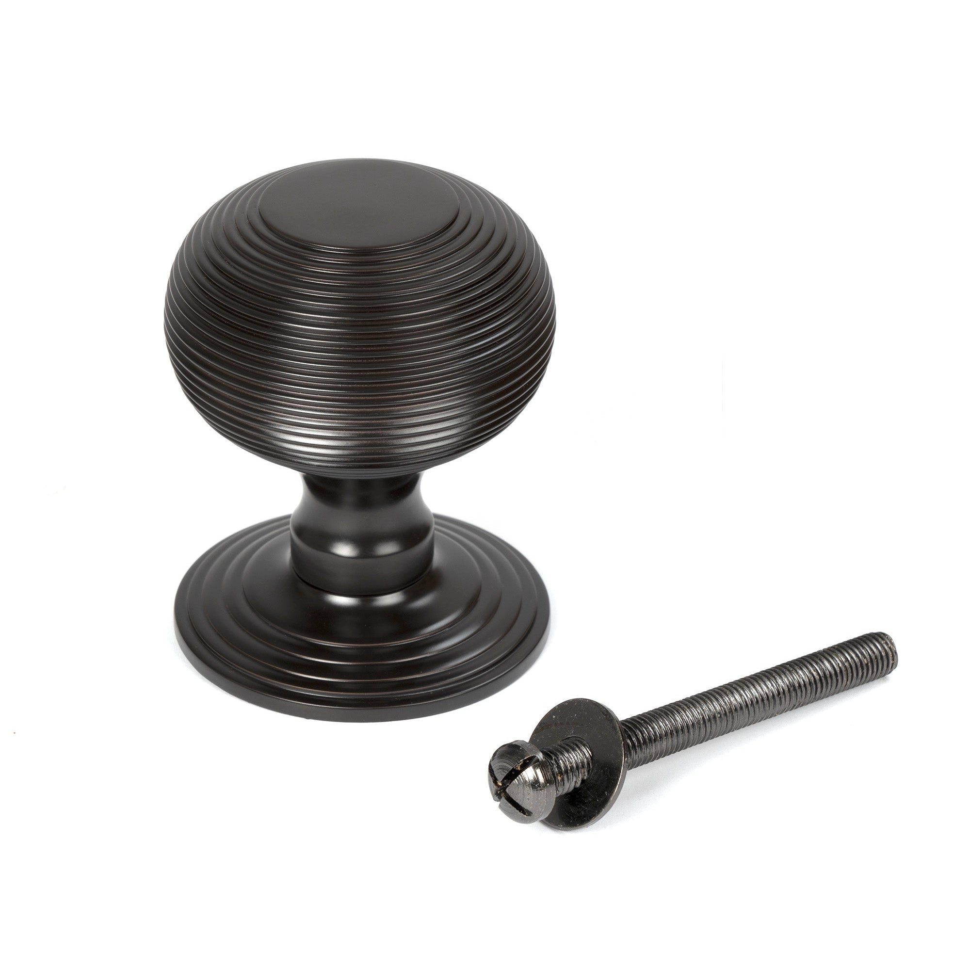 Aged Bronze Beehive Centre Door Knob | From The Anvil-Centre Door Knobs-Yester Home