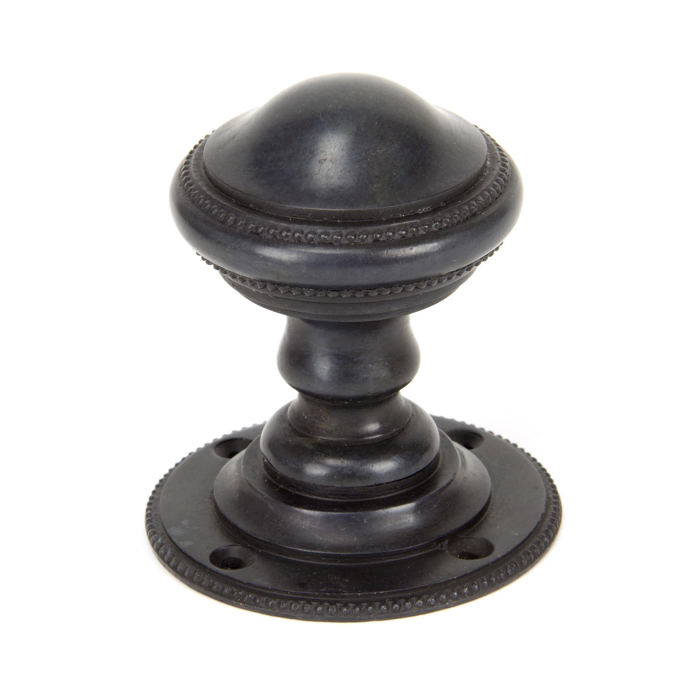 Aged Bronze Brockworth Mortice Knob Set | From The Anvil - Mortice Knobs - From The Anvil - Yester Home