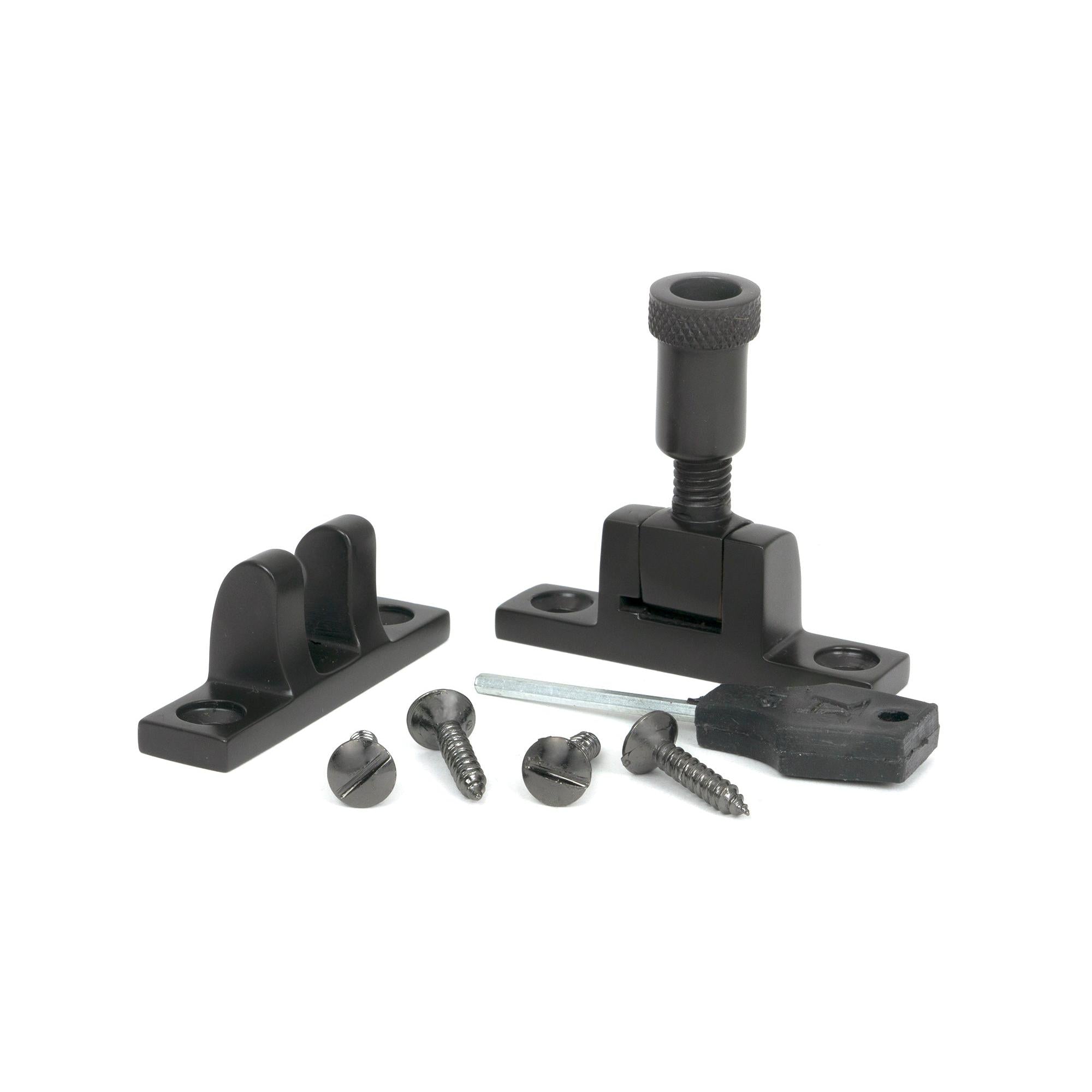 Aged Bronze Brompton Brighton Fastener - Narrow (Square) | From The Anvil - Brighton Fasteners - From The Anvil - Yester Home