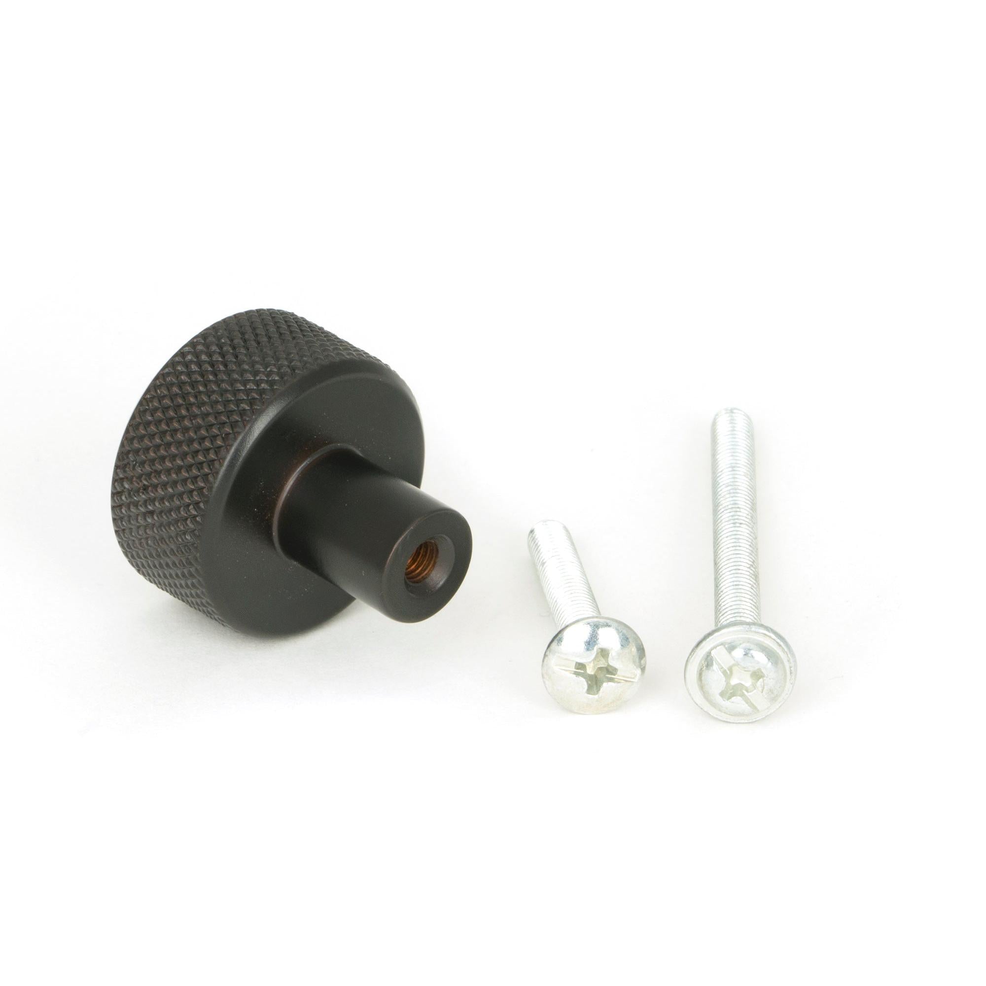 Aged Bronze Brompton Cabinet Knob - 25mm (No rose) | From The Anvil - Cabinet Knobs - From The Anvil - Yester Home
