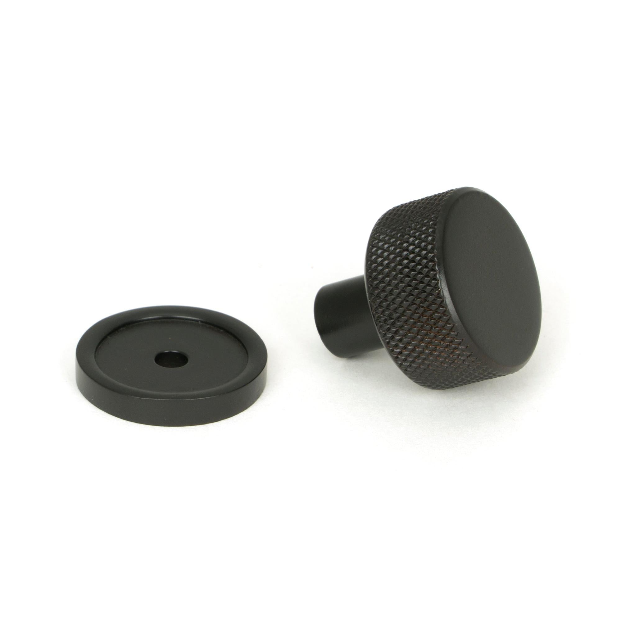 Aged Bronze Brompton Cabinet Knob - 25mm (Plain) | From The Anvil - Cabinet Knobs - From The Anvil - Yester Home
