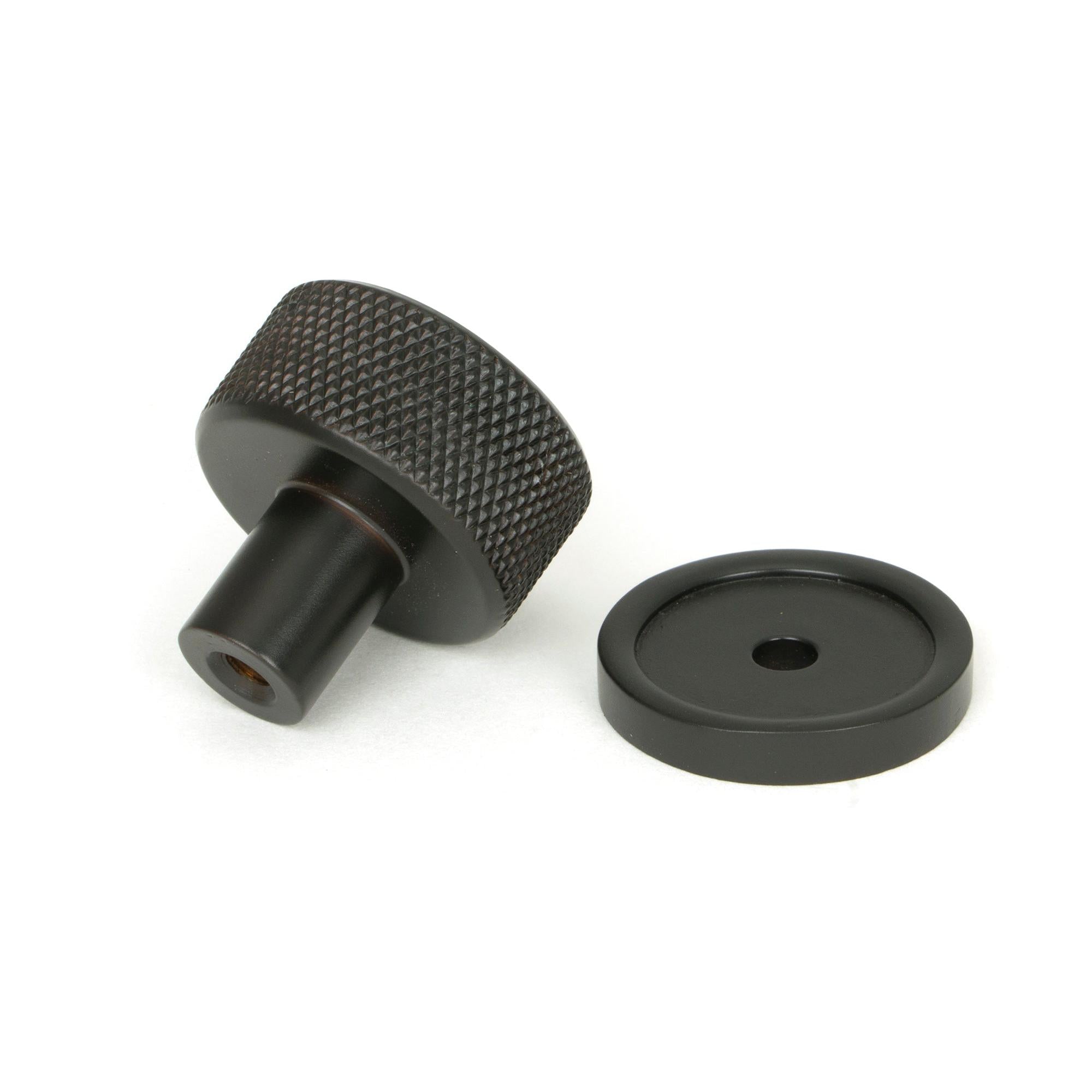 Aged Bronze Brompton Cabinet Knob - 25mm (Plain) | From The Anvil - Cabinet Knobs - From The Anvil - Yester Home
