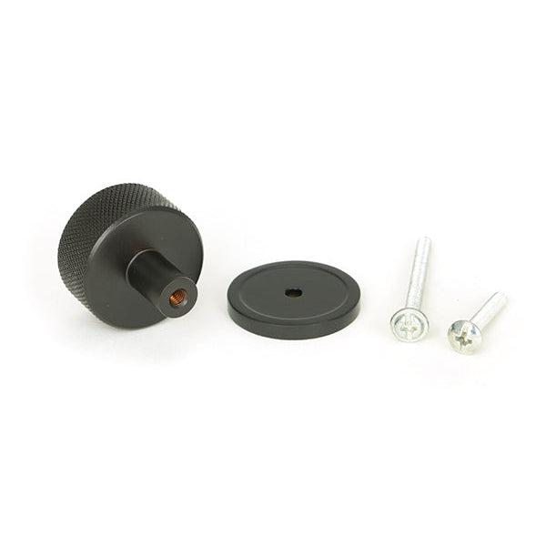 Aged Bronze Brompton Cabinet Knob - 32mm (Plain) | From The Anvil-Cabinet Knobs-Yester Home