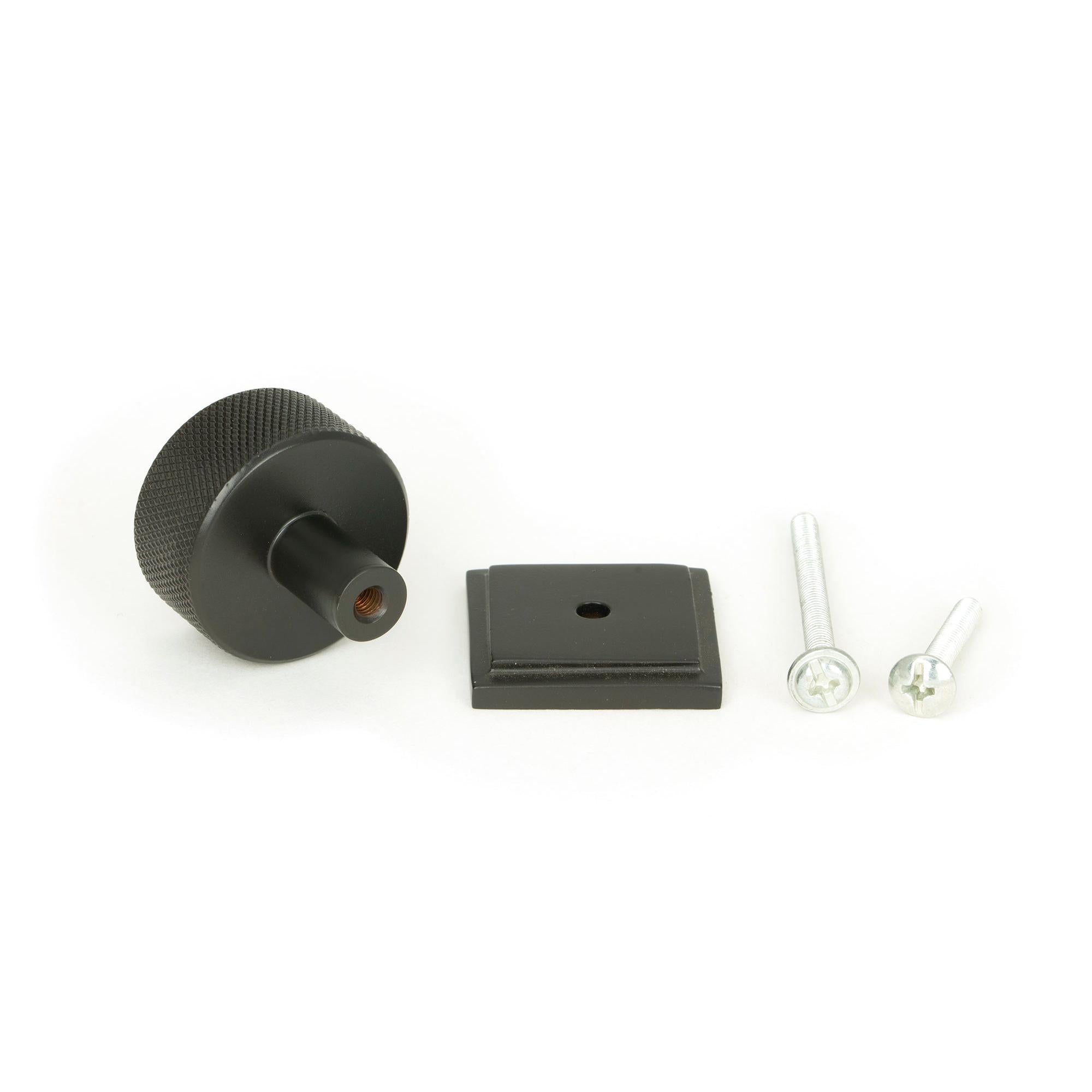 Aged Bronze Brompton Cabinet Knob - 32mm (Square) | From The Anvil - Cabinet Knobs - From The Anvil - Yester Home