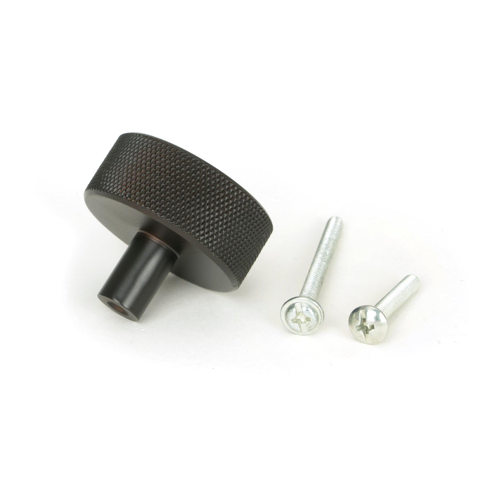 Aged Bronze Brompton Cabinet Knob - 38mm (No rose) | From The Anvil - Cabinet Knobs - From The Anvil - Yester Home