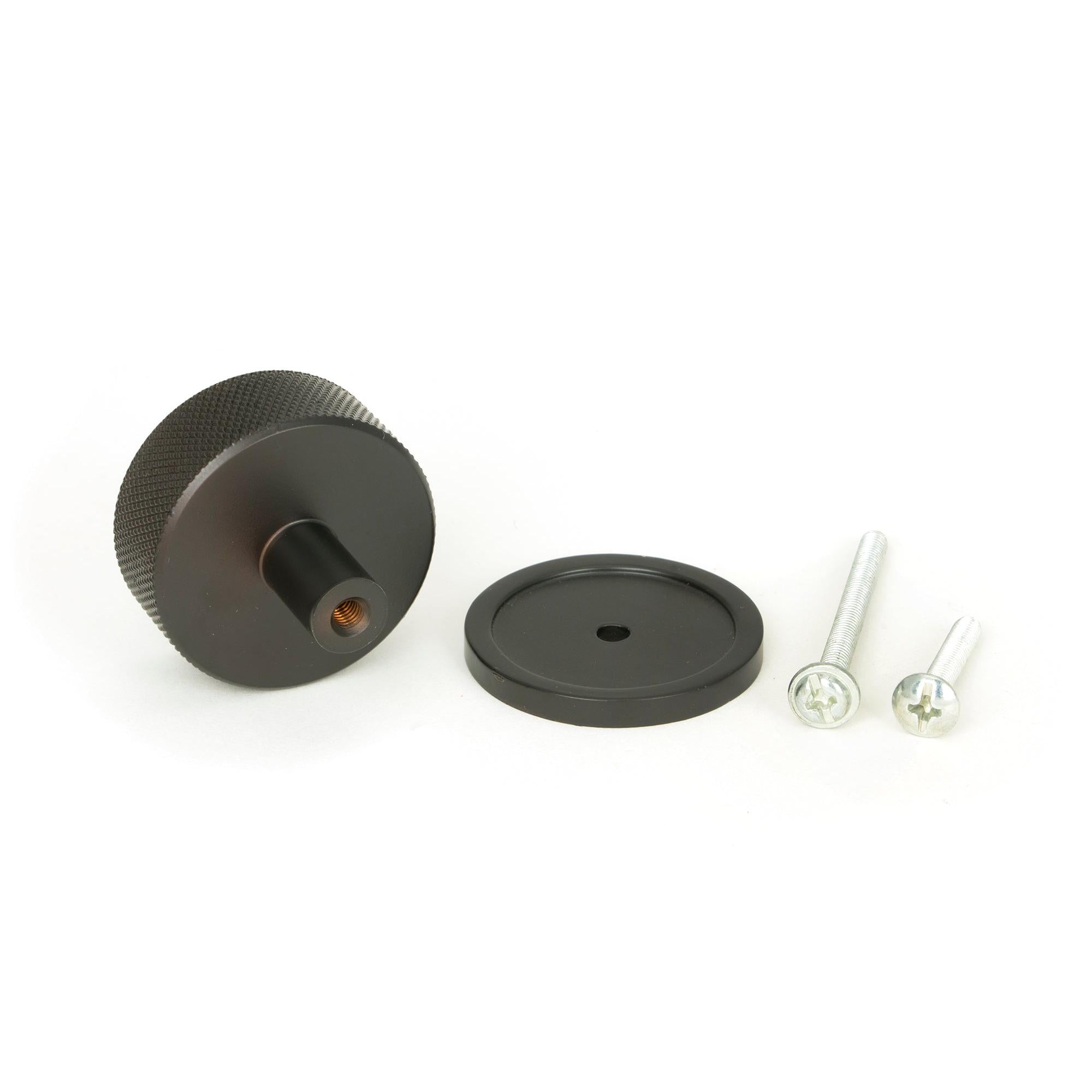 Aged Bronze Brompton Cabinet Knob - 38mm (Plain) | From The Anvil - Cabinet Knobs - From The Anvil - Yester Home