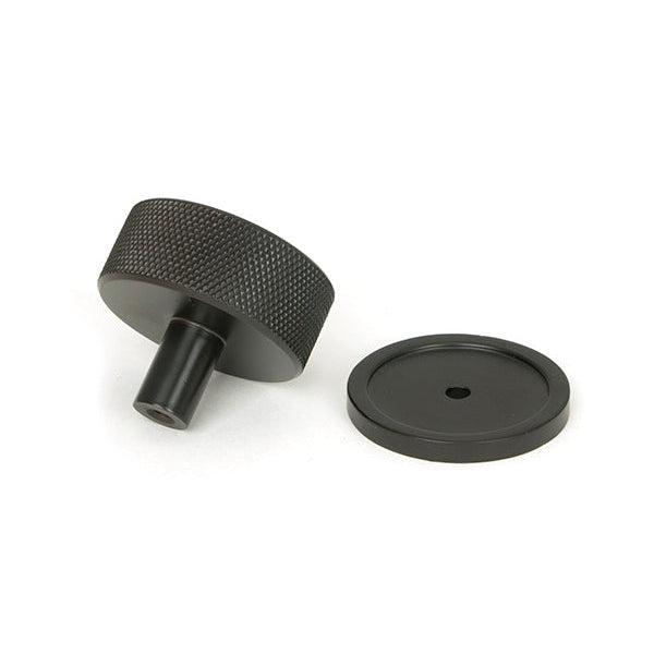 Aged Bronze Brompton Cabinet Knob - 38mm (Plain) | From The Anvil-Cabinet Knobs-Yester Home