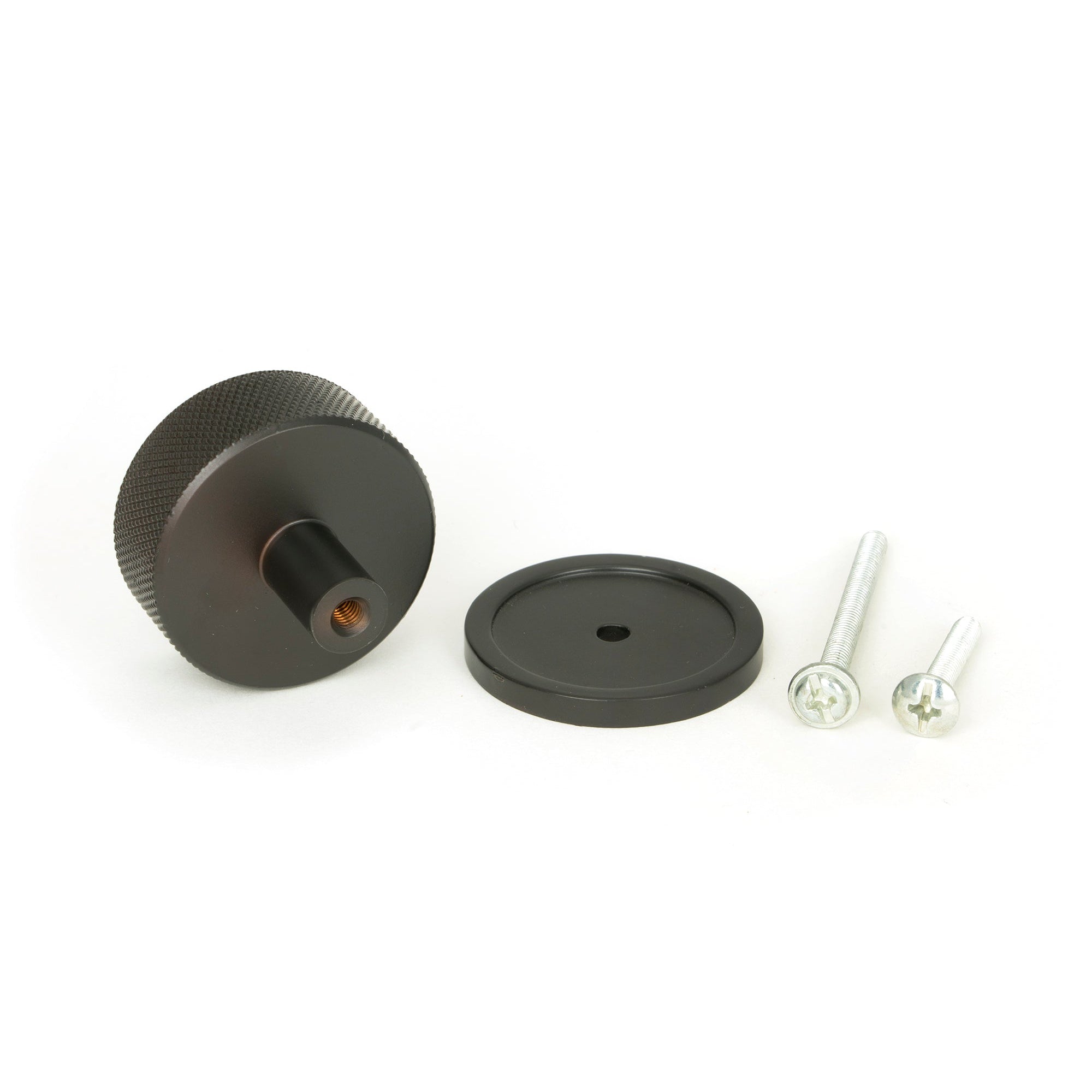 Aged Bronze Brompton Cabinet Knob - 38mm (Plain) | From The Anvil-Cabinet Knobs-Yester Home