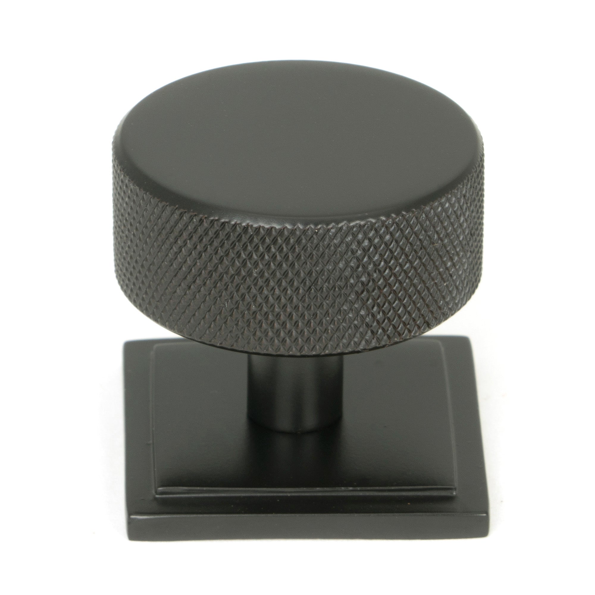 Aged Bronze Brompton Cabinet Knob - 38mm (Square) | From The Anvil - Cabinet Knobs - From The Anvil - Yester Home