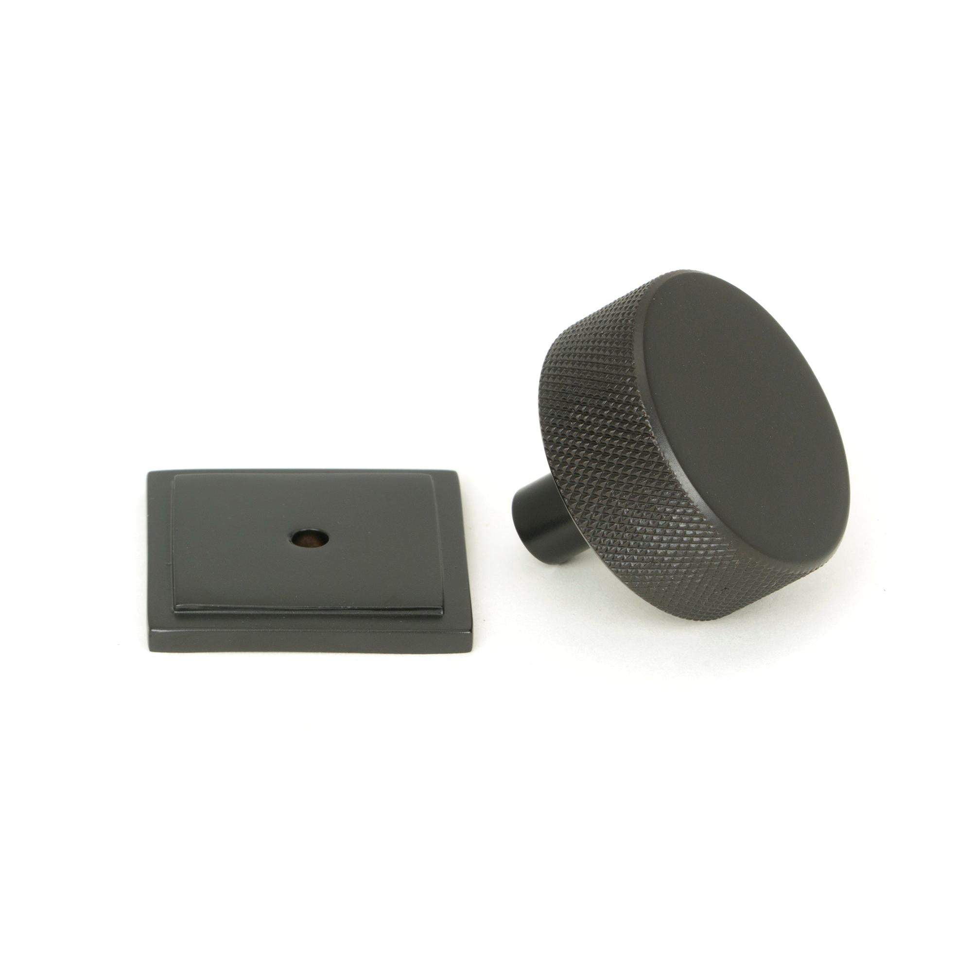 Aged Bronze Brompton Cabinet Knob - 38mm (Square) | From The Anvil - Cabinet Knobs - From The Anvil - Yester Home