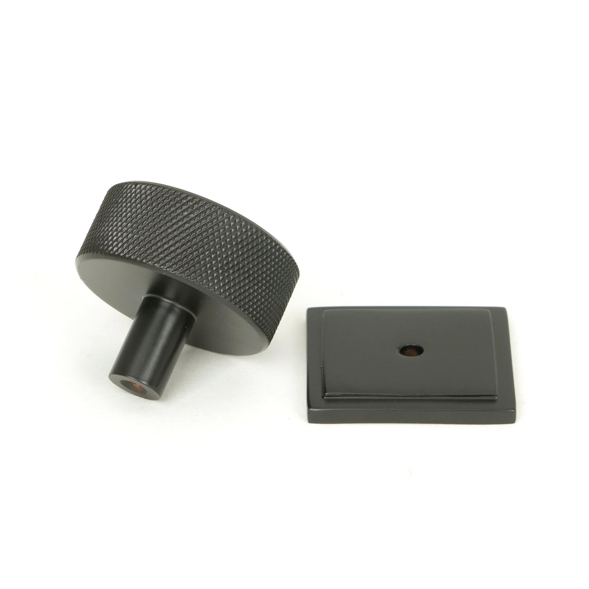 Aged Bronze Brompton Cabinet Knob - 38mm (Square) | From The Anvil - Cabinet Knobs - From The Anvil - Yester Home