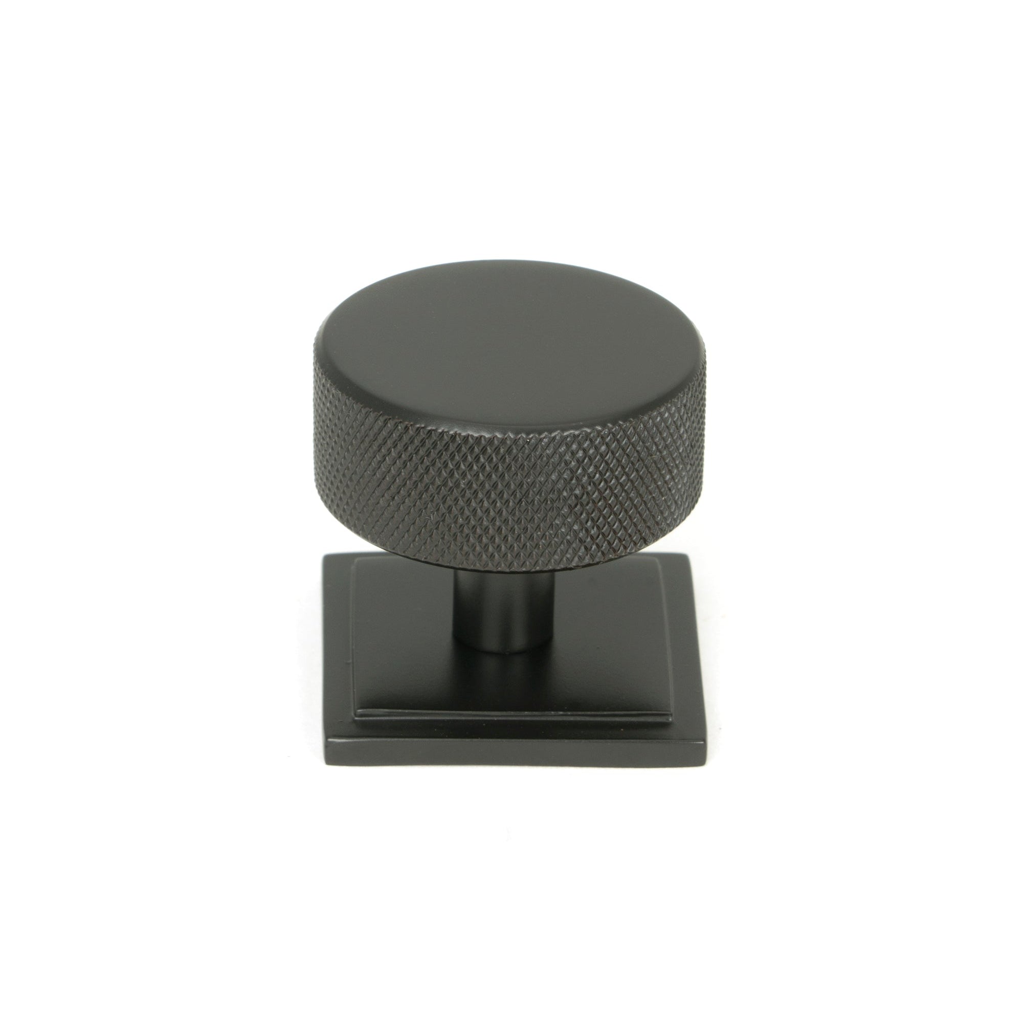 Aged Bronze Brompton Cabinet Knob - 38mm (Square) | From The Anvil-Cabinet Knobs-Yester Home