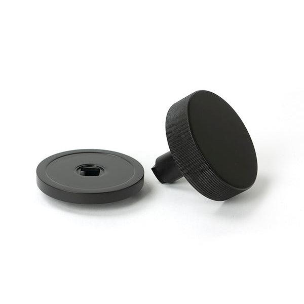 Aged Bronze Brompton Centre Door Knob (Plain) | From The Anvil-Centre Door Knobs-Yester Home