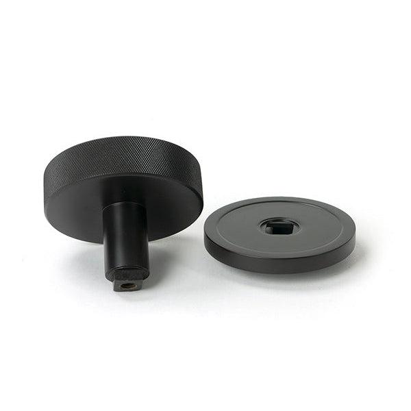 Aged Bronze Brompton Centre Door Knob (Plain) | From The Anvil-Centre Door Knobs-Yester Home