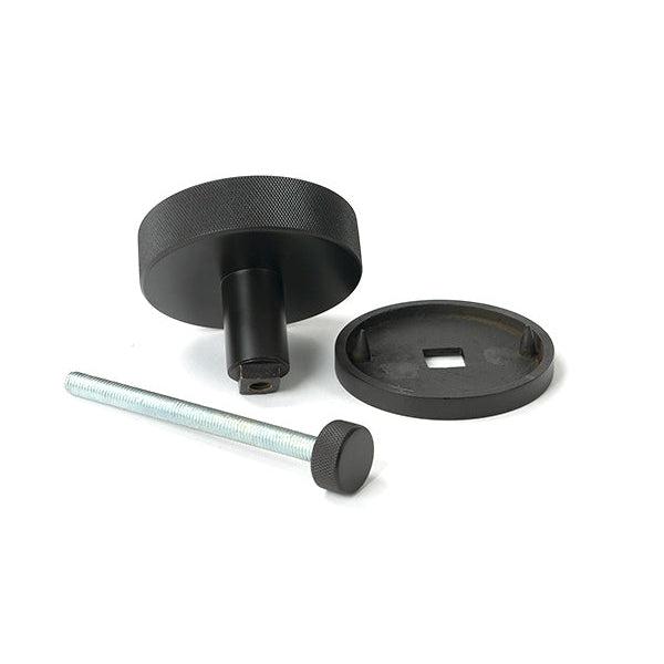 Aged Bronze Brompton Centre Door Knob (Plain) | From The Anvil-Centre Door Knobs-Yester Home